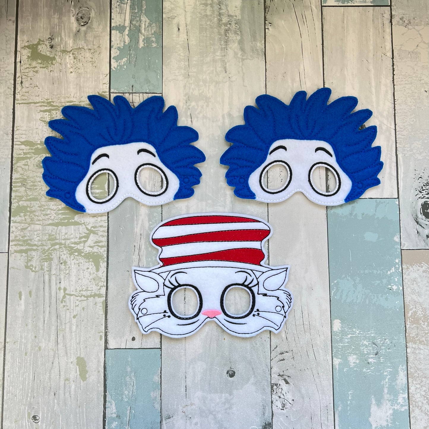 Silly Cat & Helpers Felt Play Masks