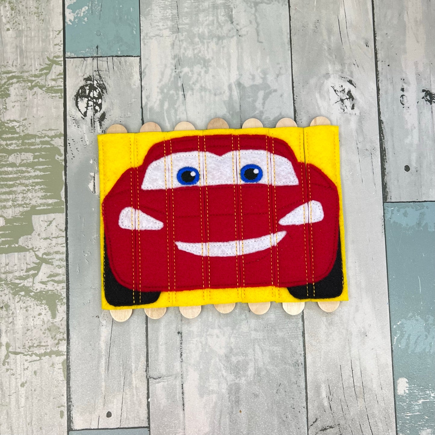 Red Racing Felt Stick Puzzle