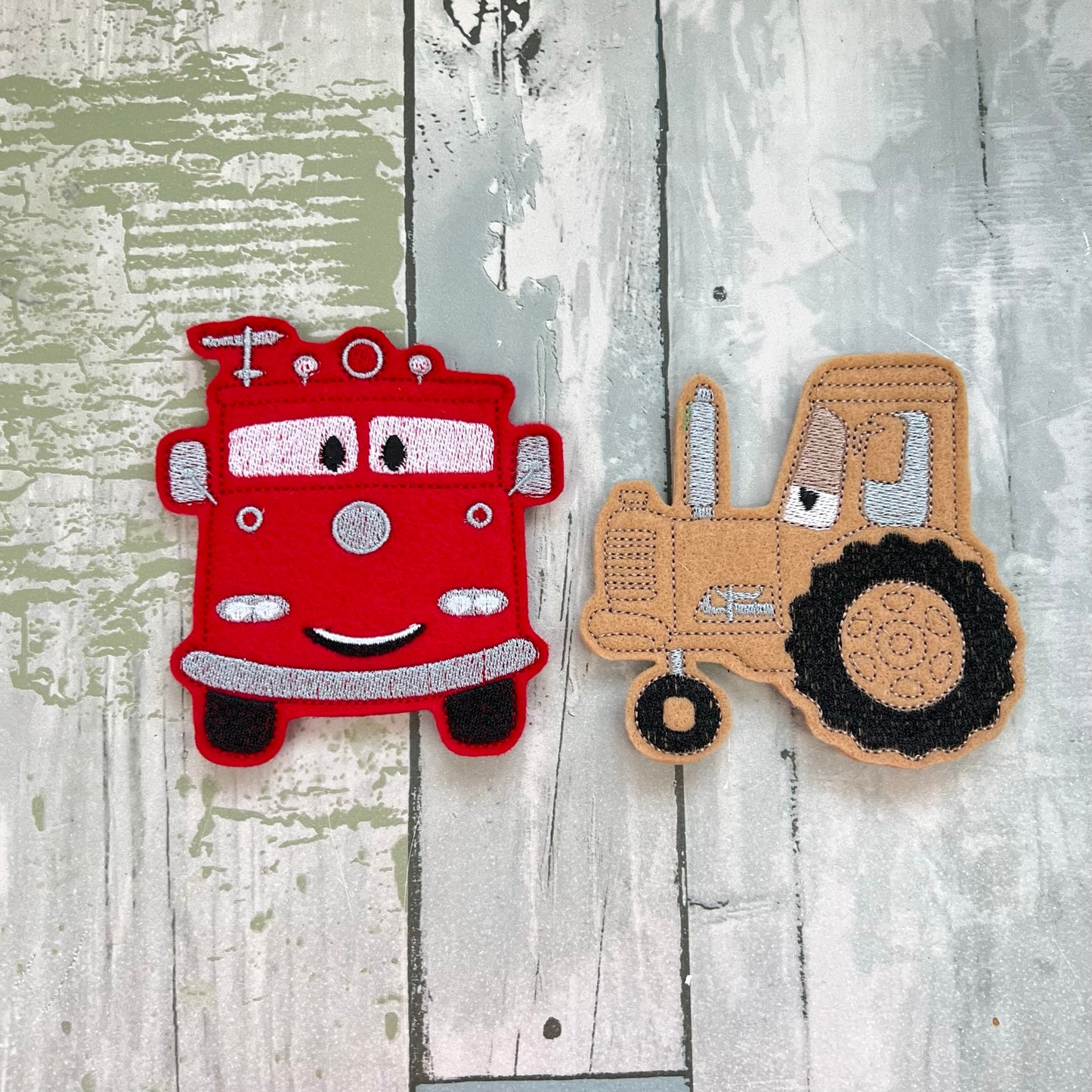 Vehicles Felt Finger Puppets