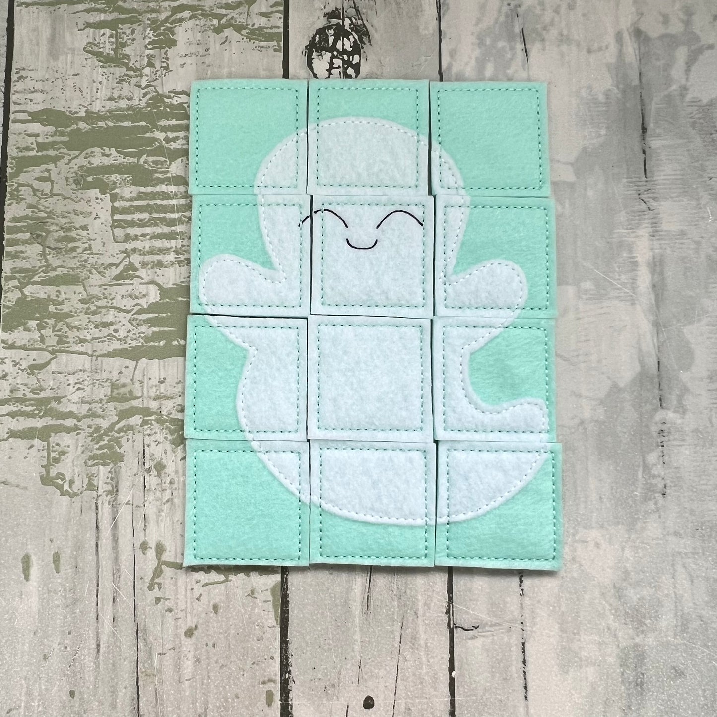Ghost Square Pieces Puzzle