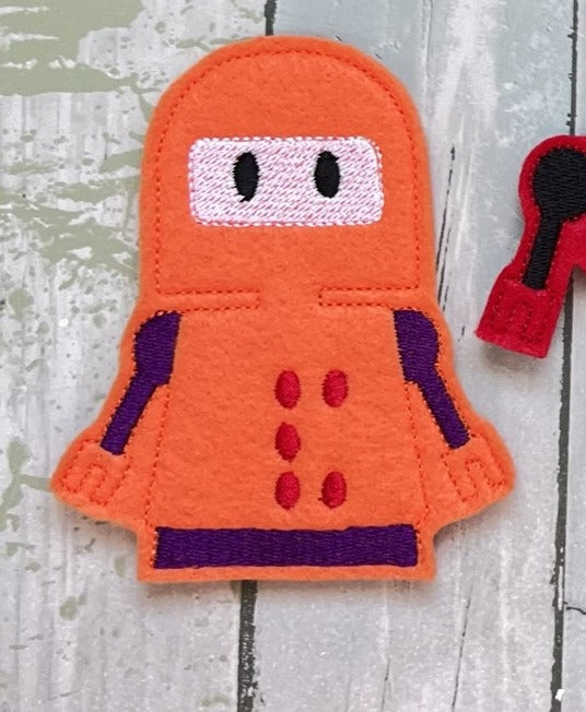 Robot Felt Finger Puppets