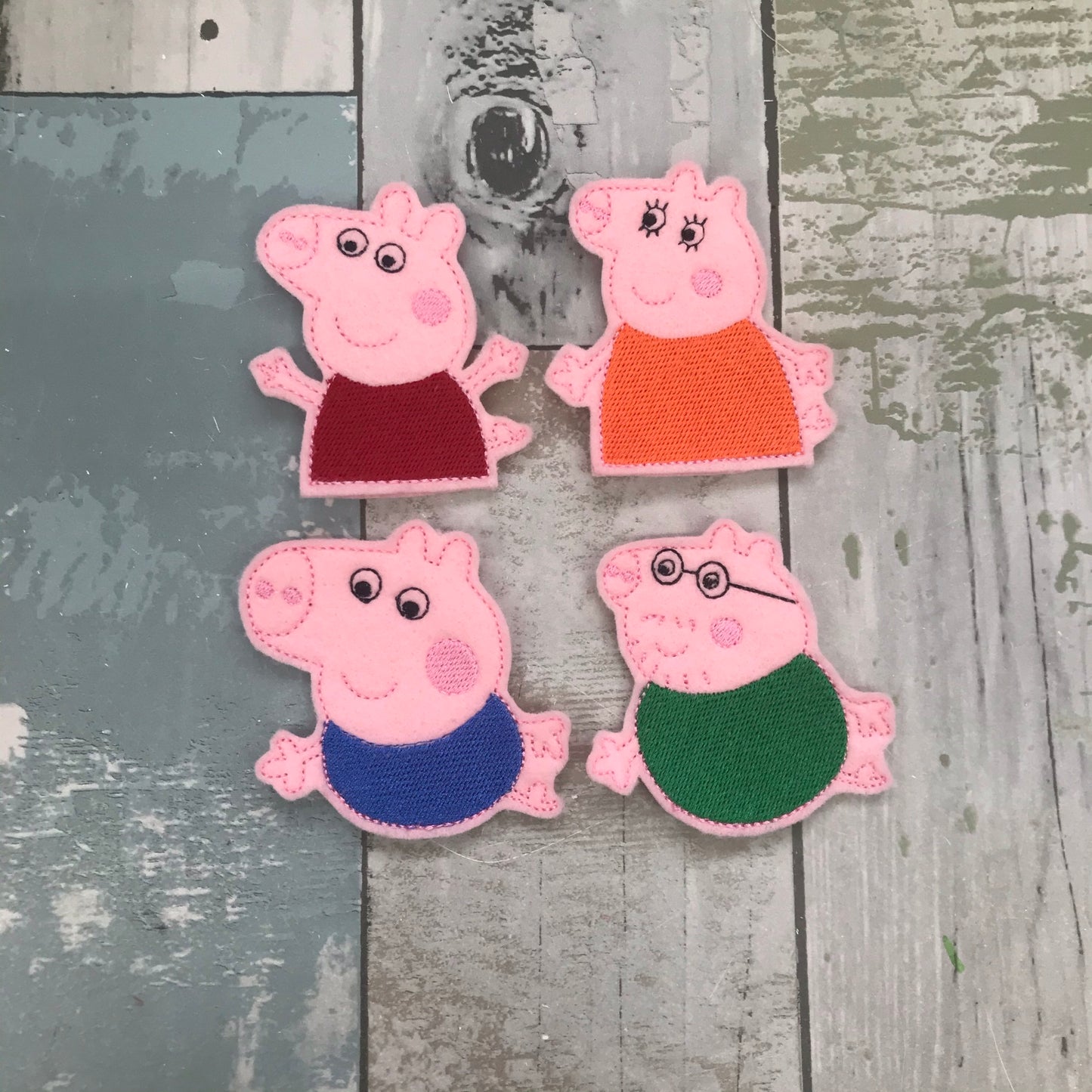 British Swine Felt Finger Puppets