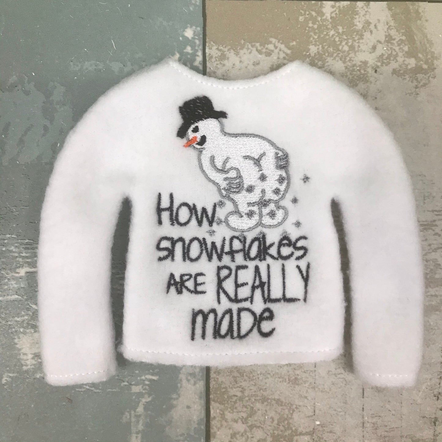 How Snowflakes Are Really Made Elf Sweater