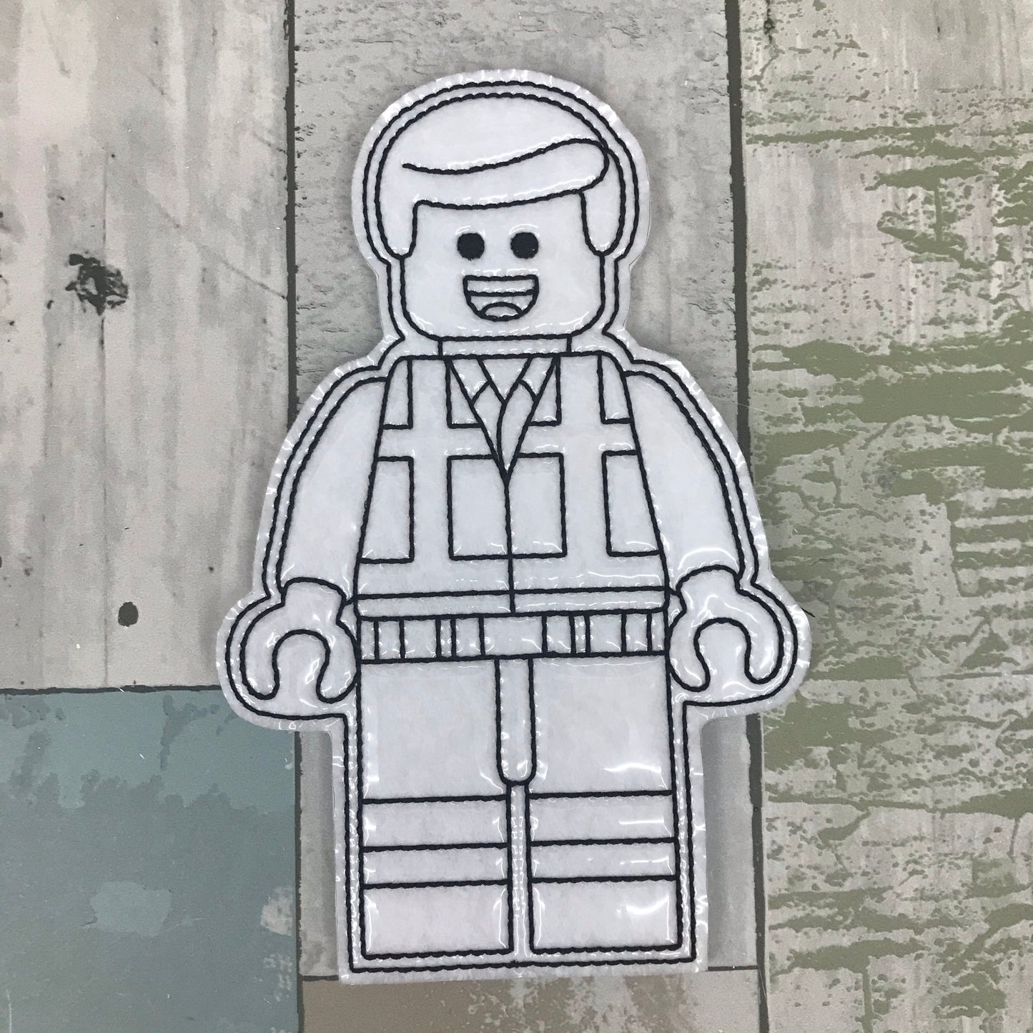 Brick Builder Colouring Doll