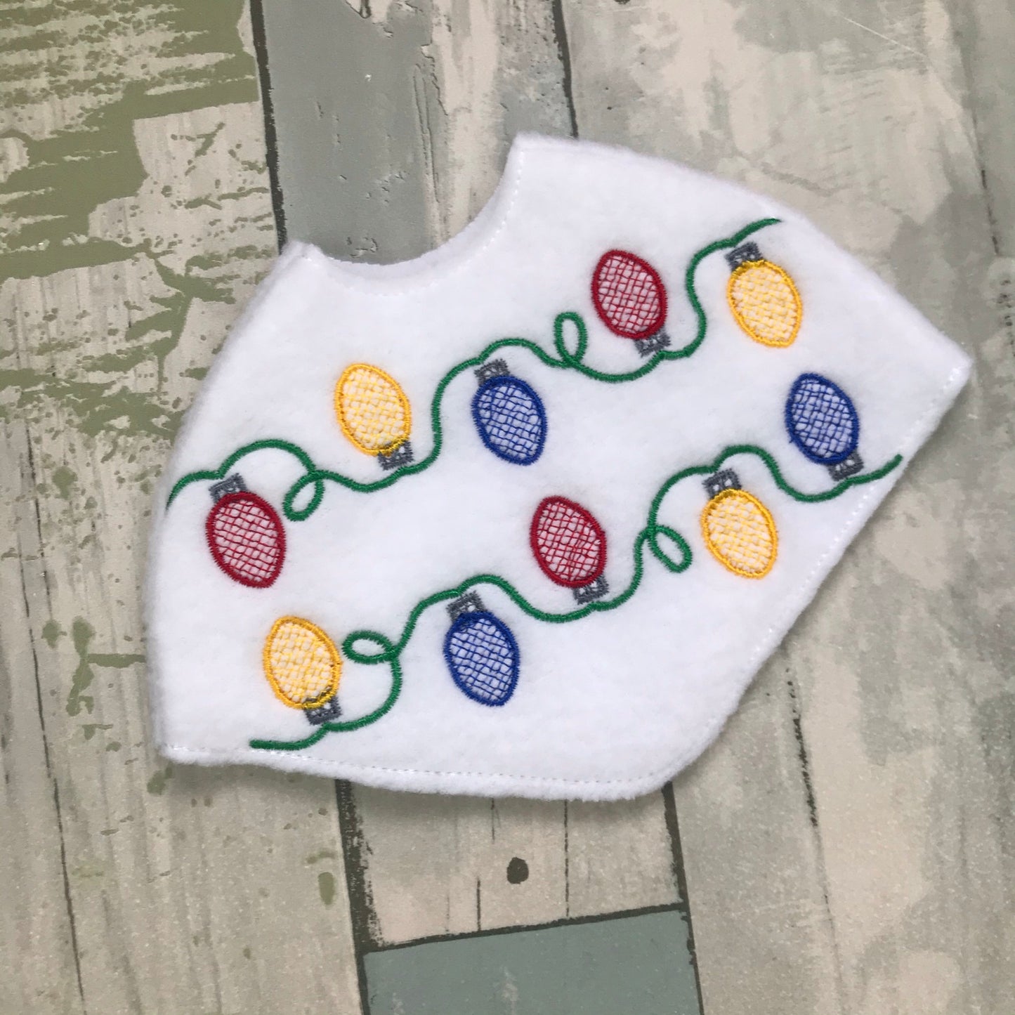 Christmas Lights Elf Poncho