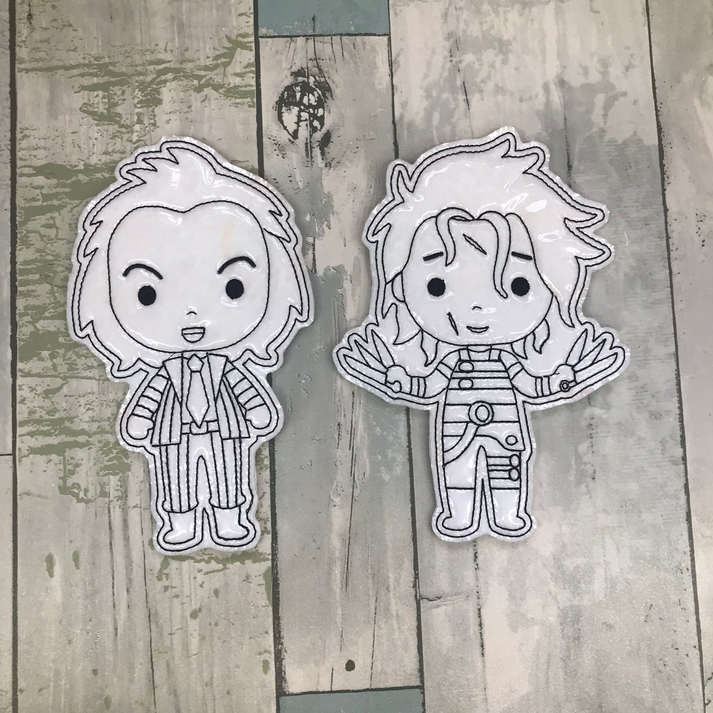Halloween Set 2 Colouring Dolls
