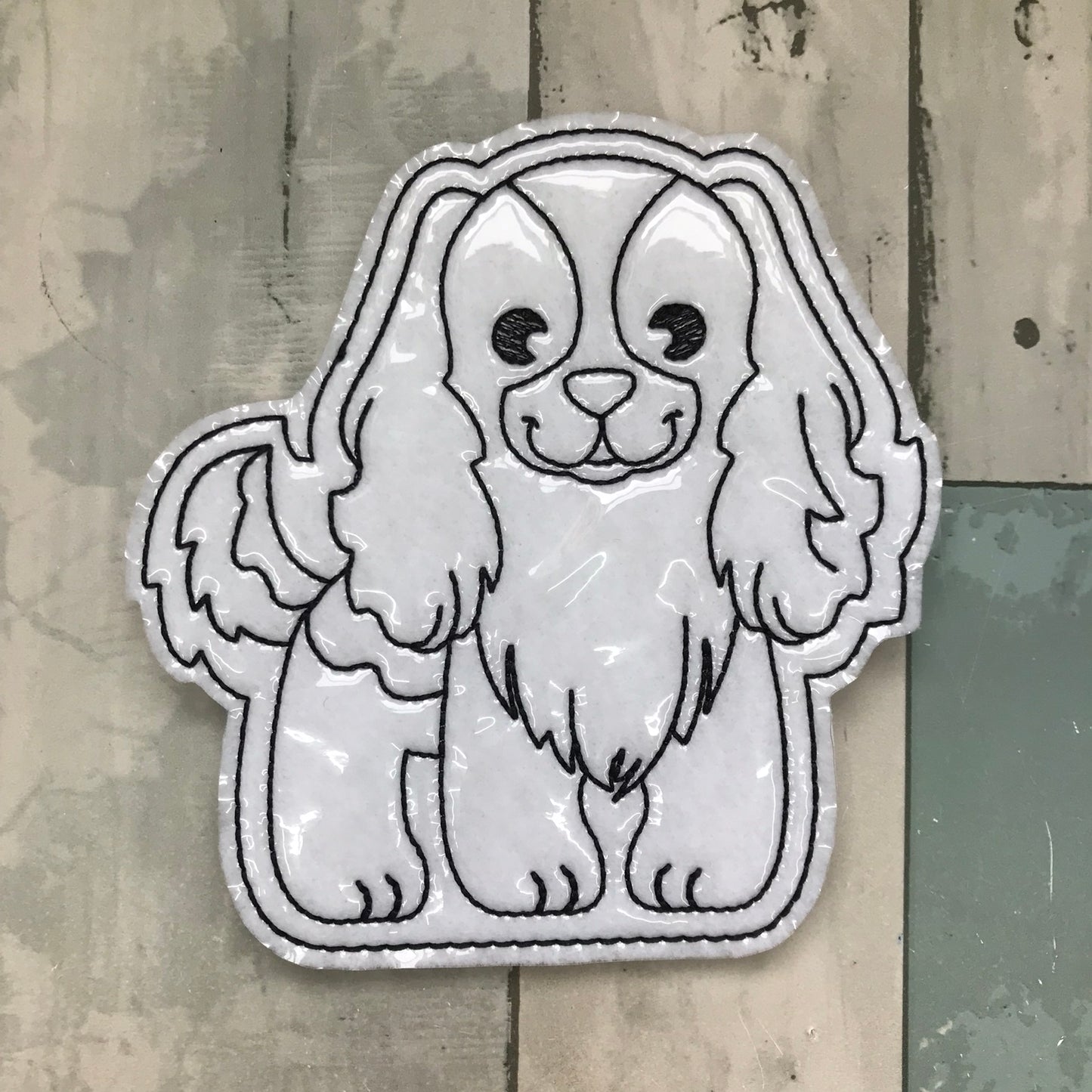 Cavalier King Dog Colouring Doll