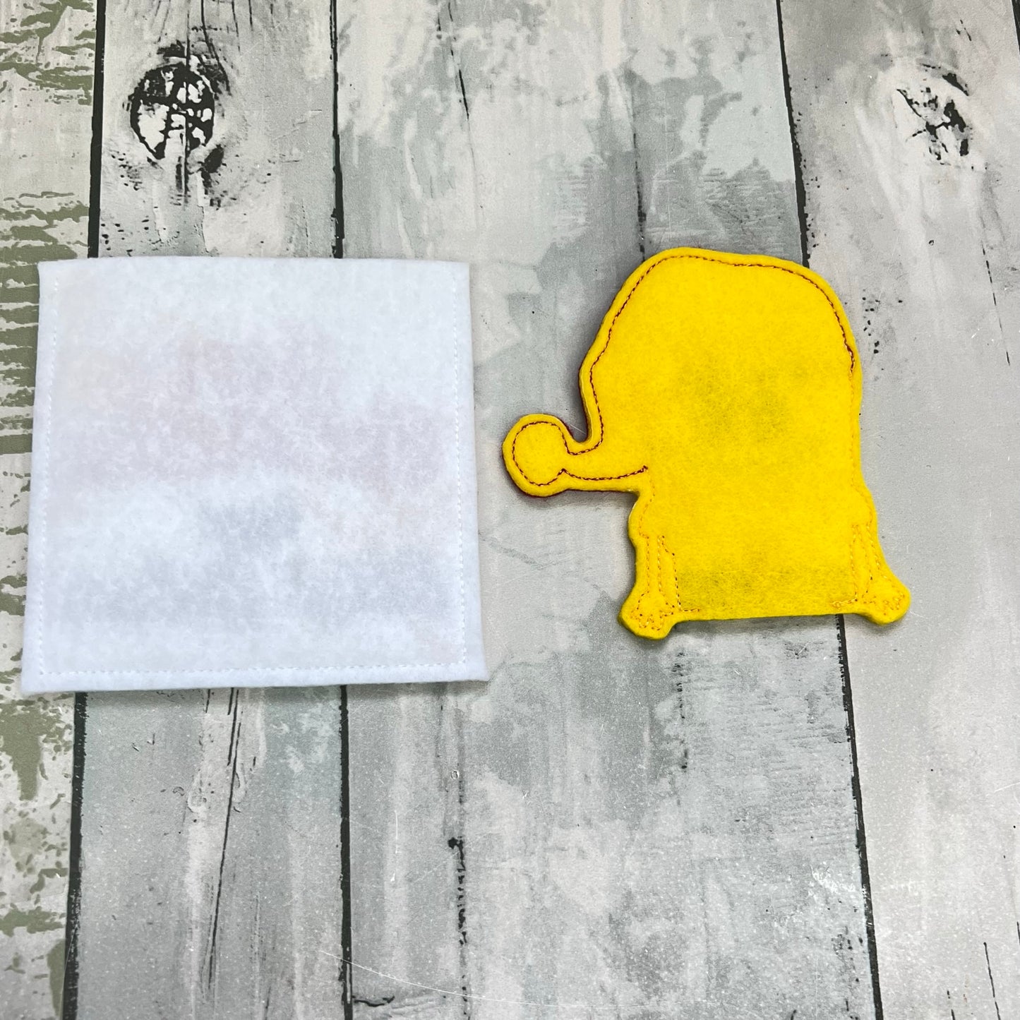 Dish Cleaner Felt Finger Puppet with Pouch