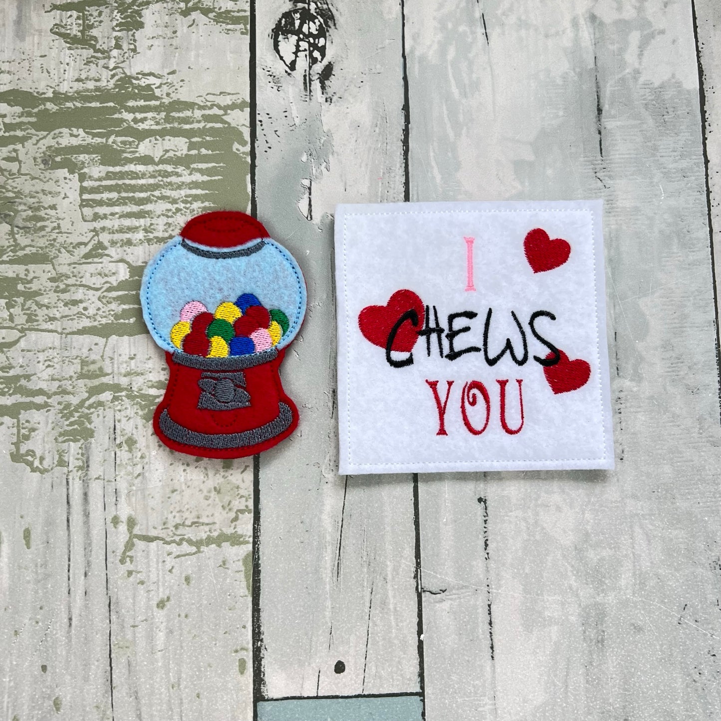 Gumball Felt Finger Puppet with Pouch