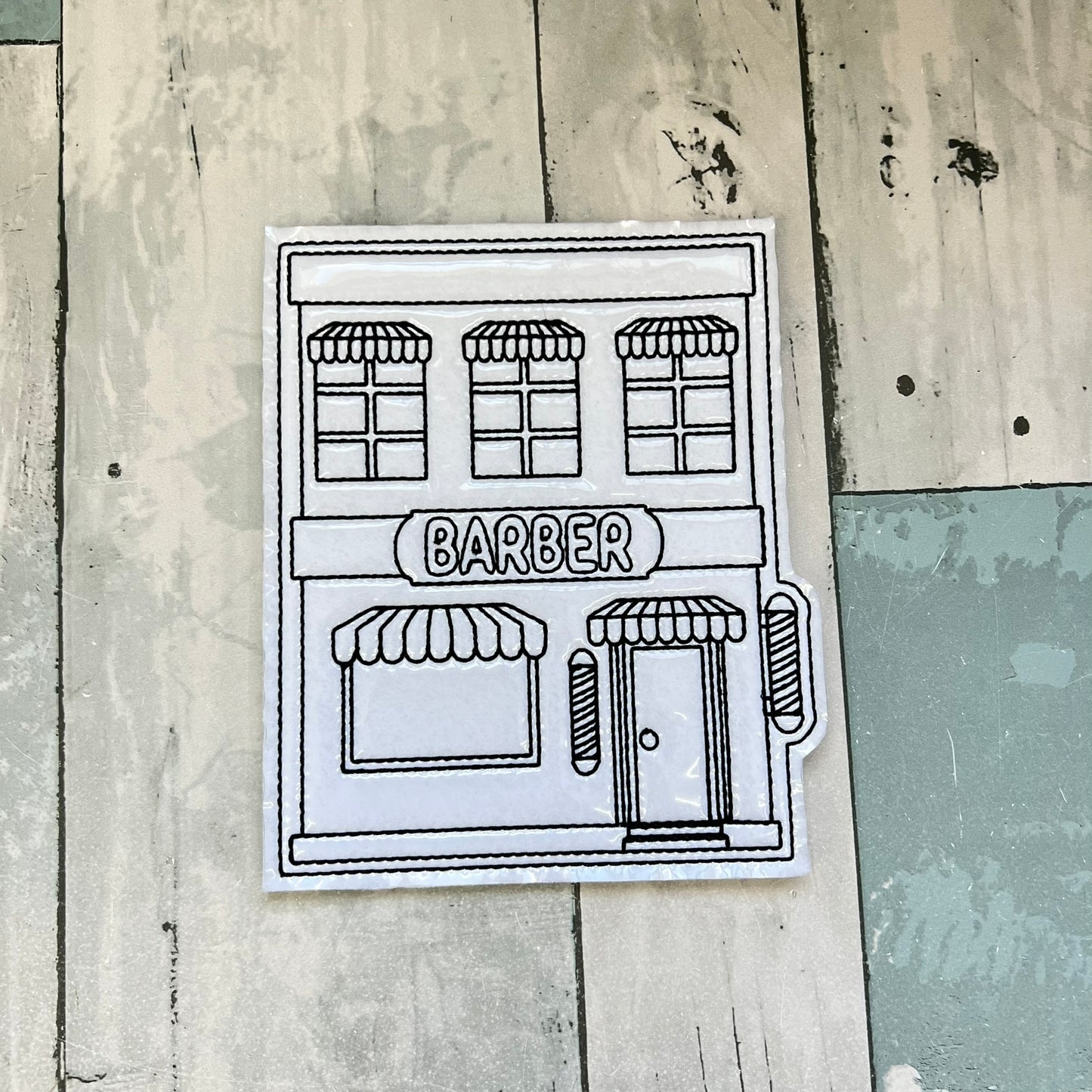 Barber Shop Colouring Dolls