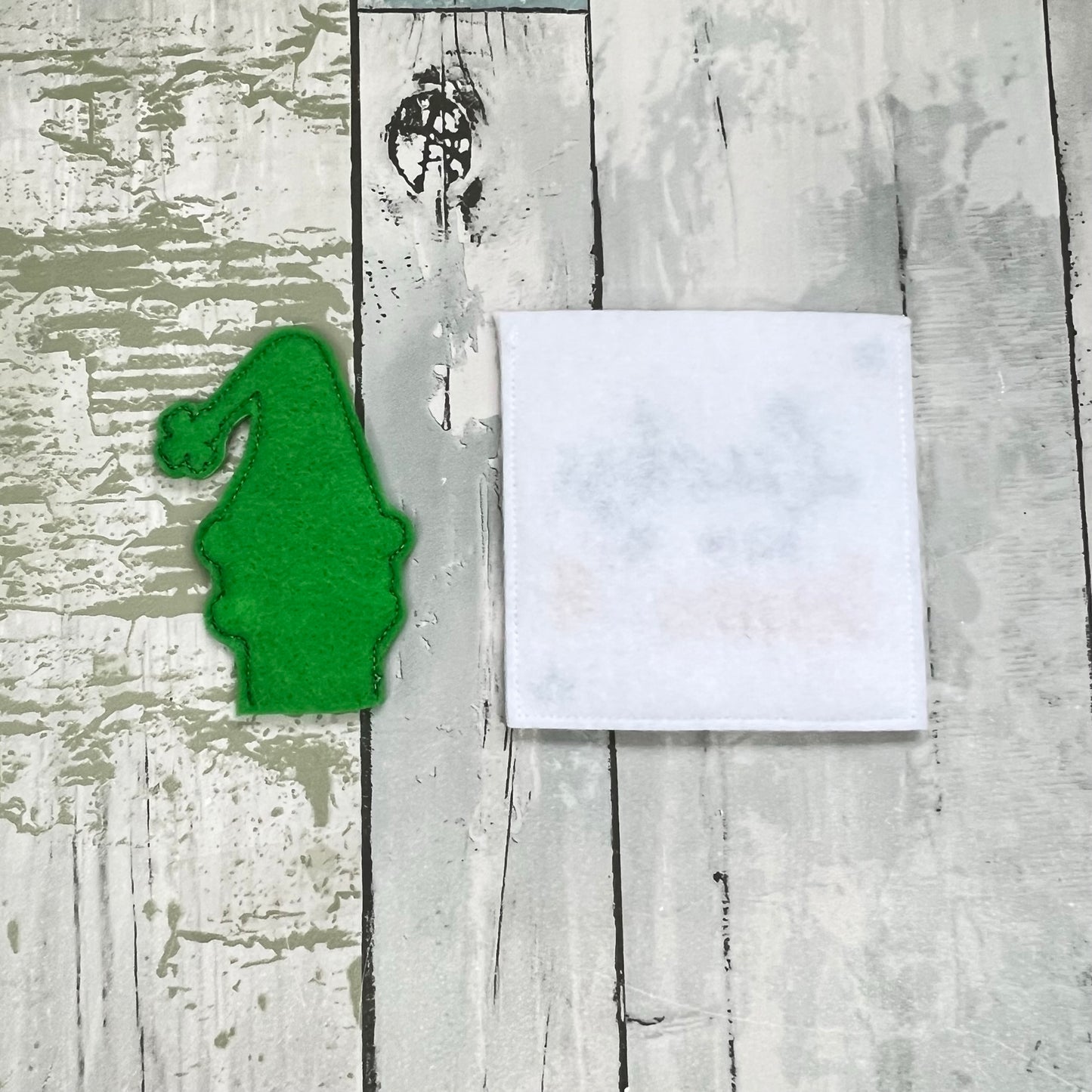 Lucky Gnome Felt Finger Puppet with Pouch