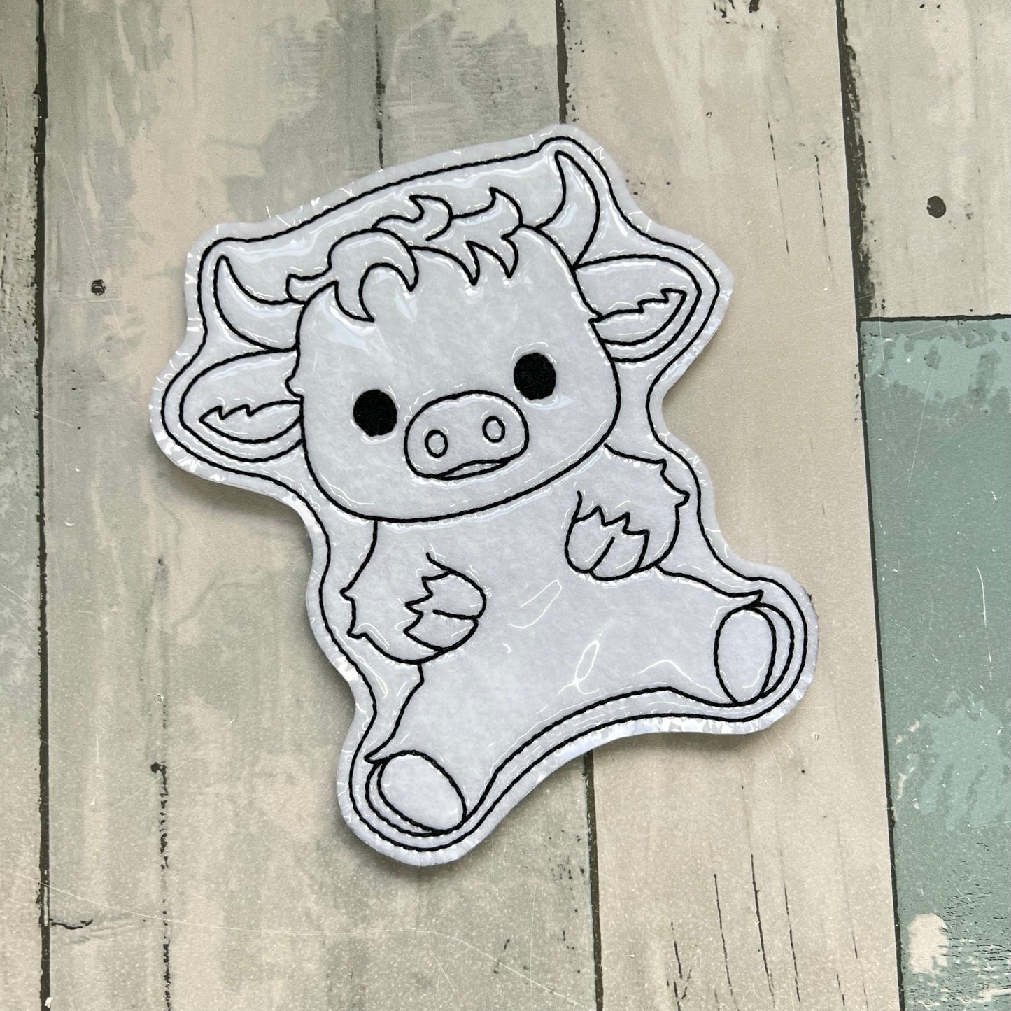 Highland Cow Colouring Doll