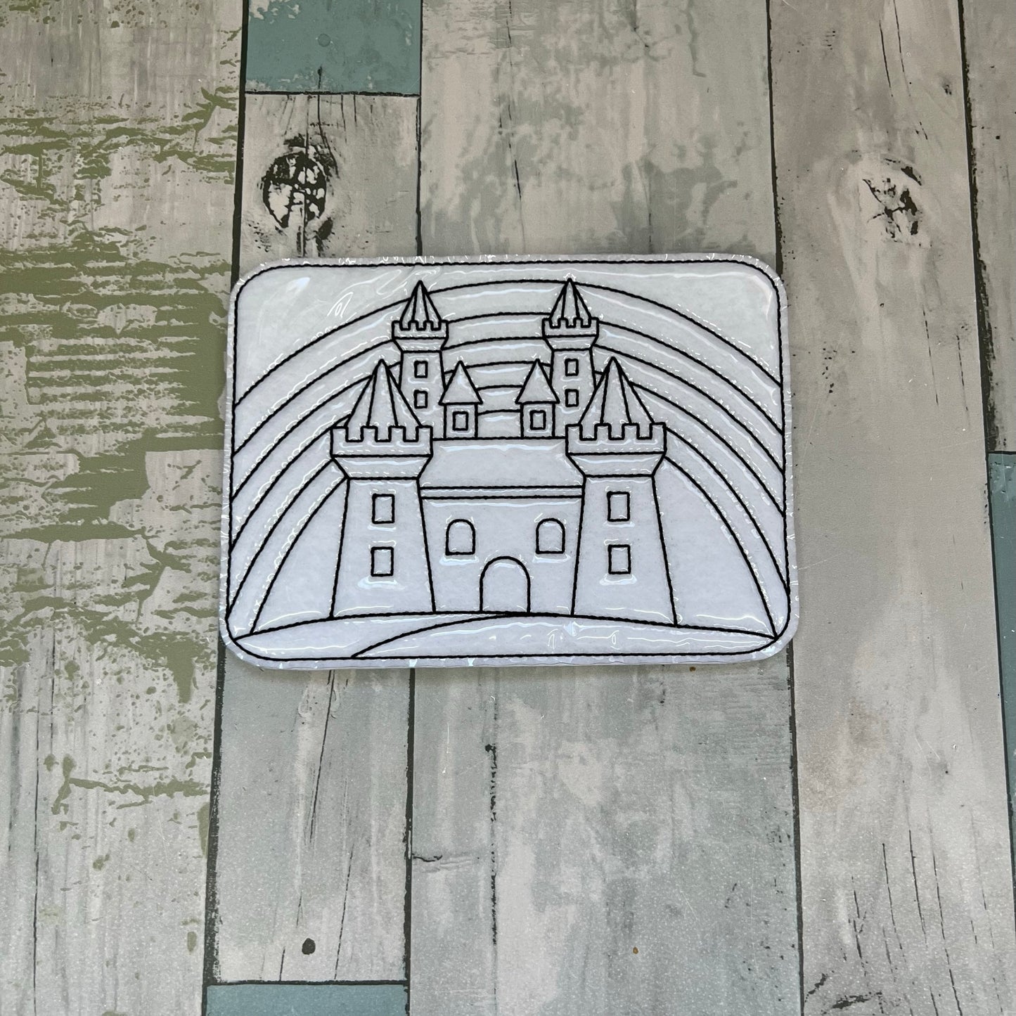 Castle Scene Colouring Doll