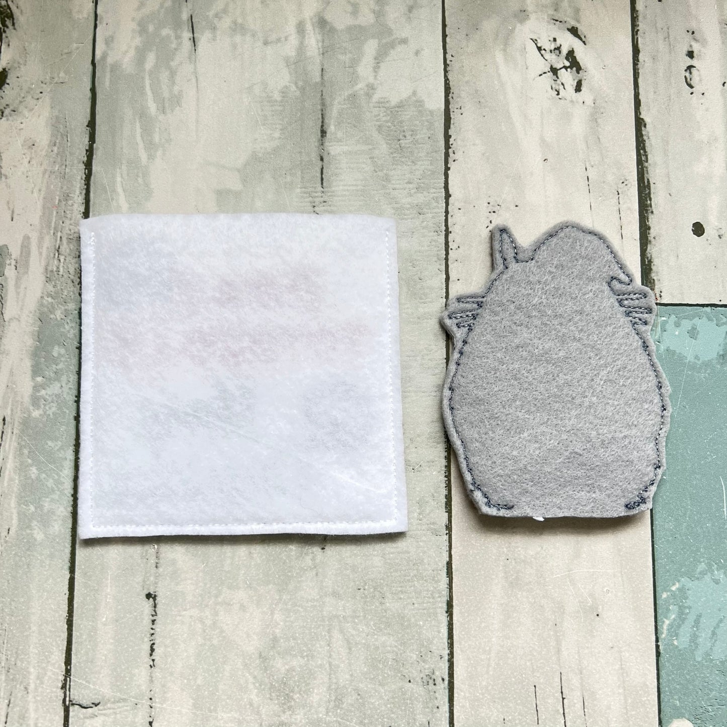 Character Cat Felt Finger Puppet with Pouch