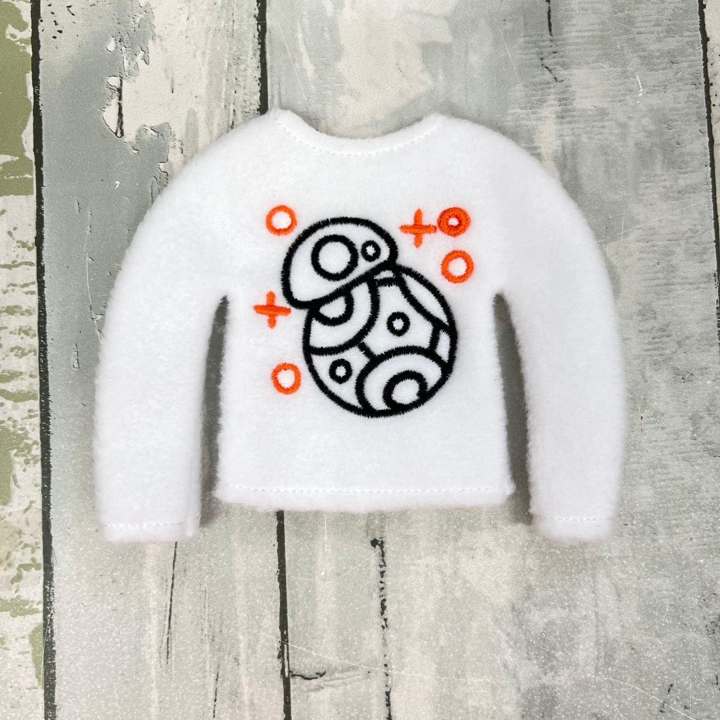 Doodle Robot Elf Sweater