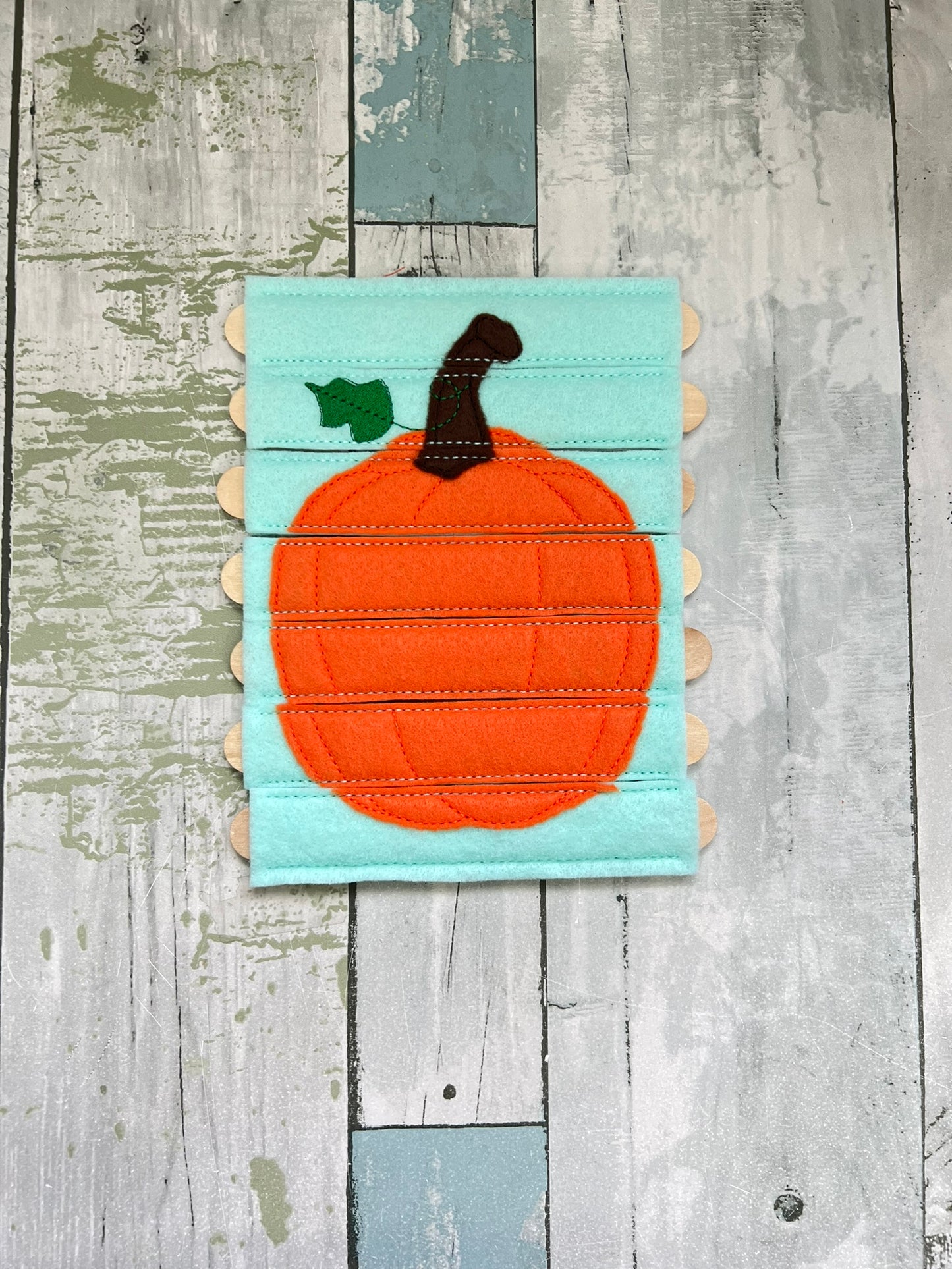 Pumpkin Felt Stick Puzzle