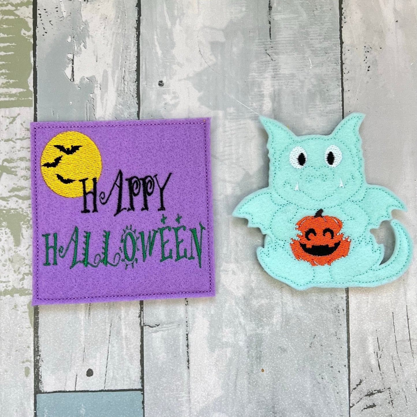 Dragon Felt Finger Puppet with Pouch