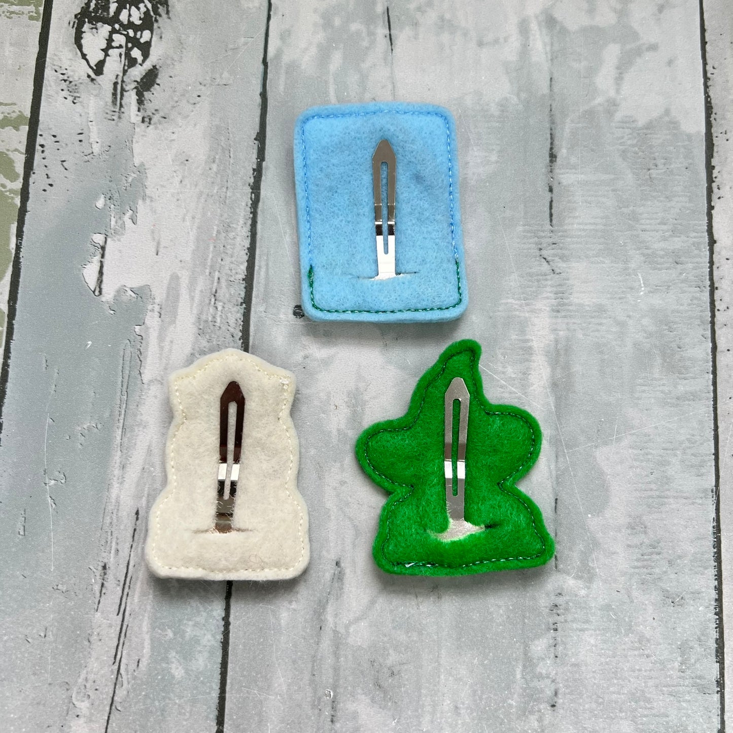 Emerald City Girls Felt Snap Hair Clip