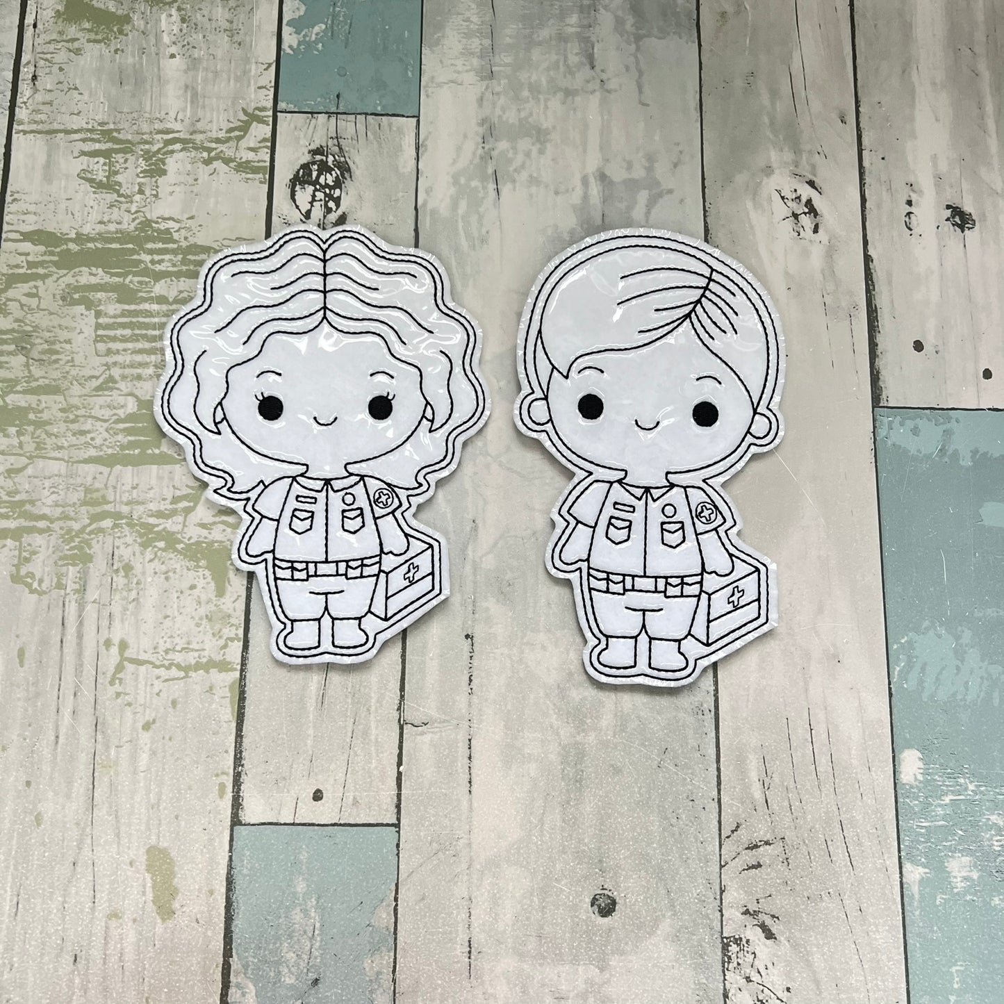 Hero EMT Colouring Dolls