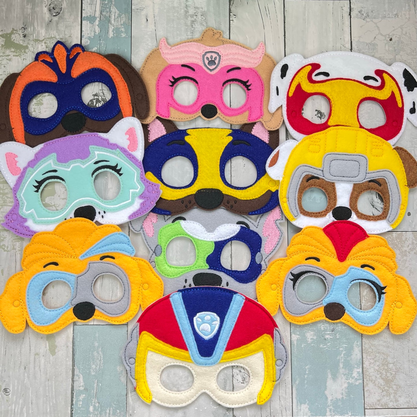 Helpful Strong Pups Felt Play Masks