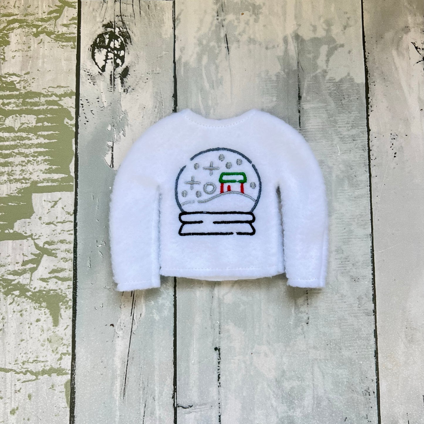 Doodle Snowglobe Elf Sweater