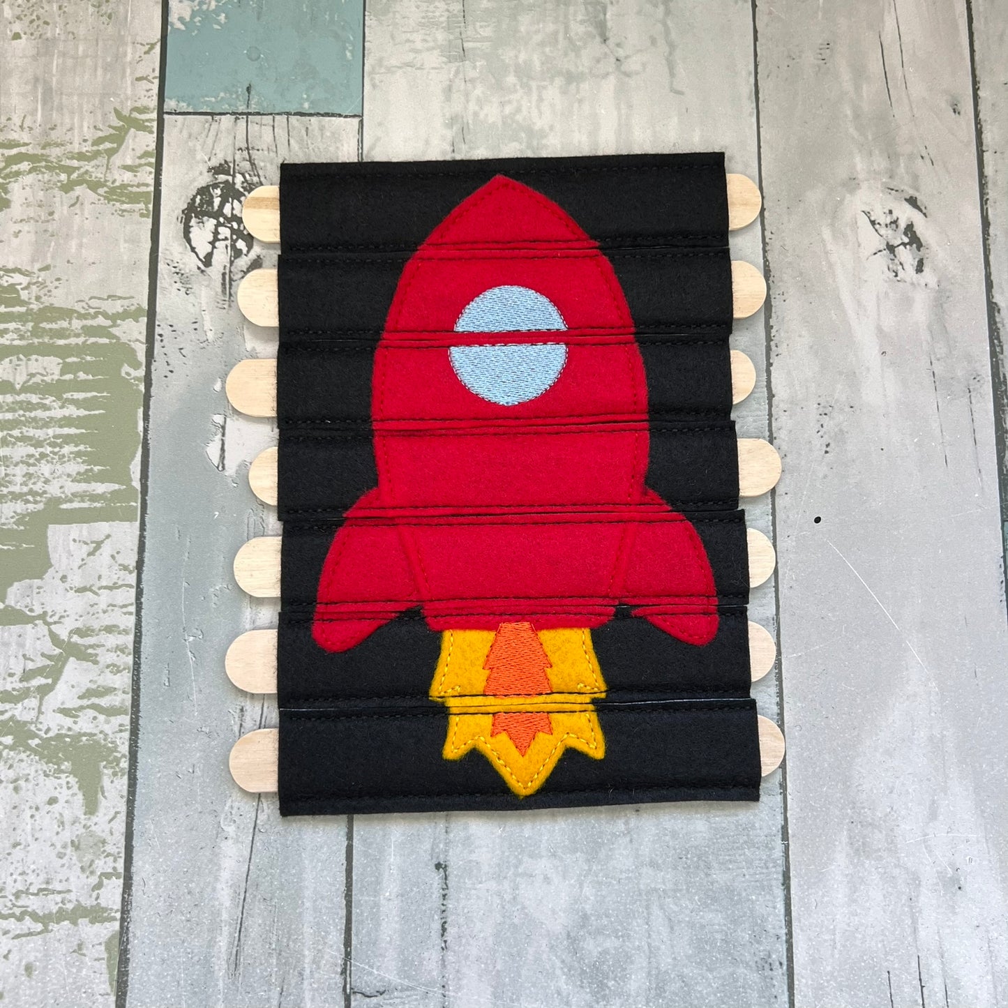 Rocket Felt Stick Puzzle