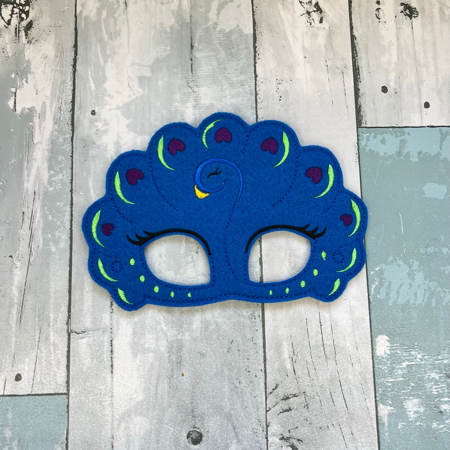 Peacock Felt Play Mask