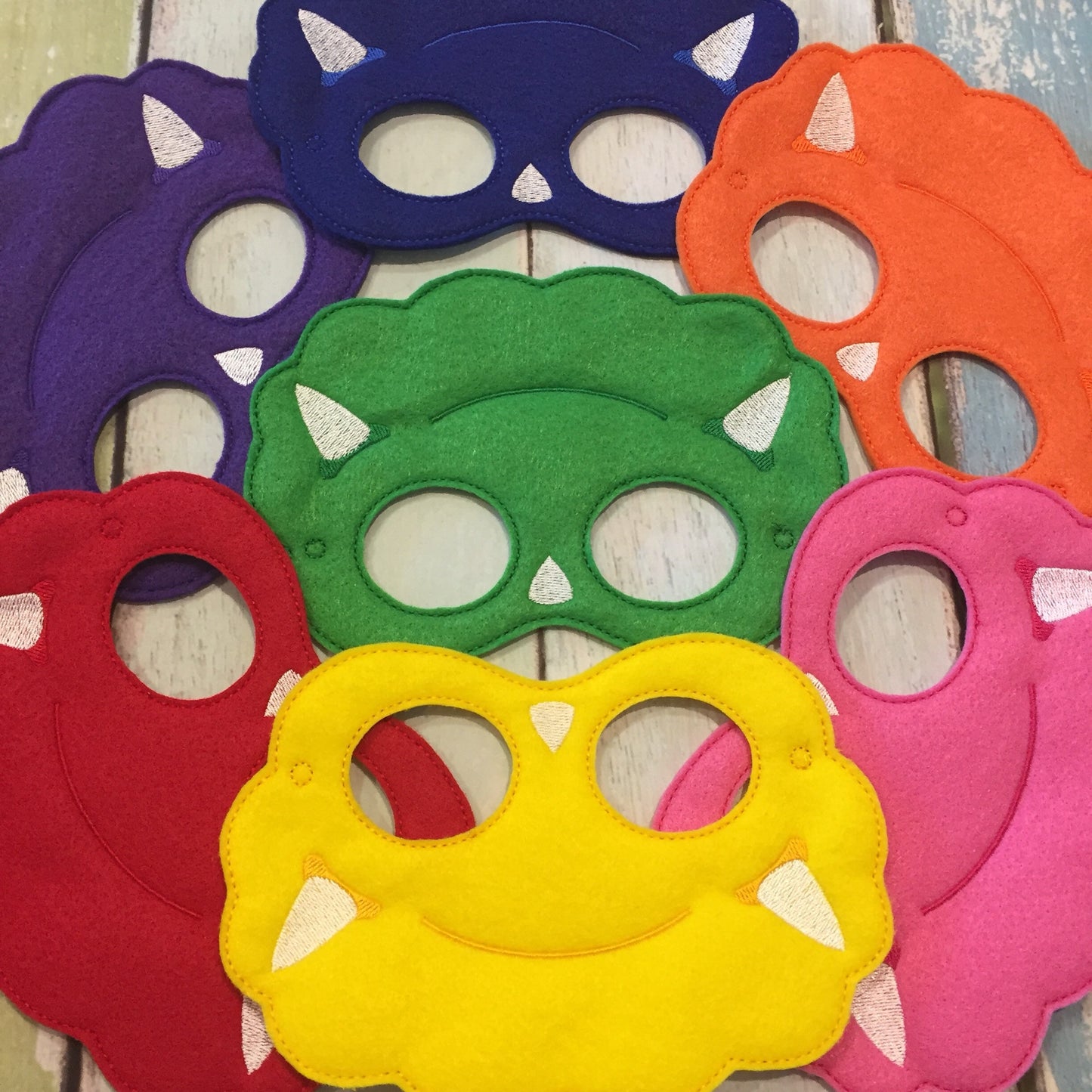 Triceratops Dinosaur Felt Play Mask