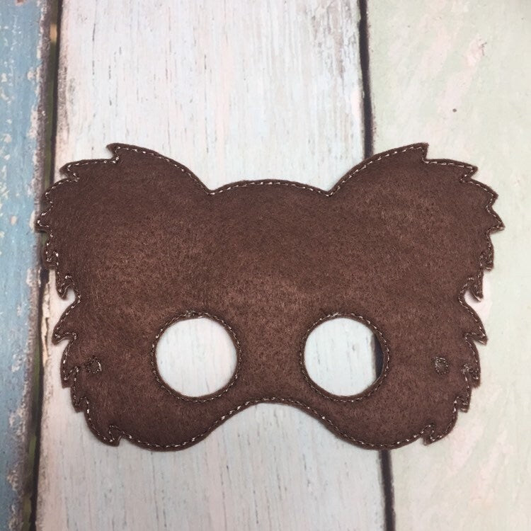 Teddy Bear Felt Play Mask