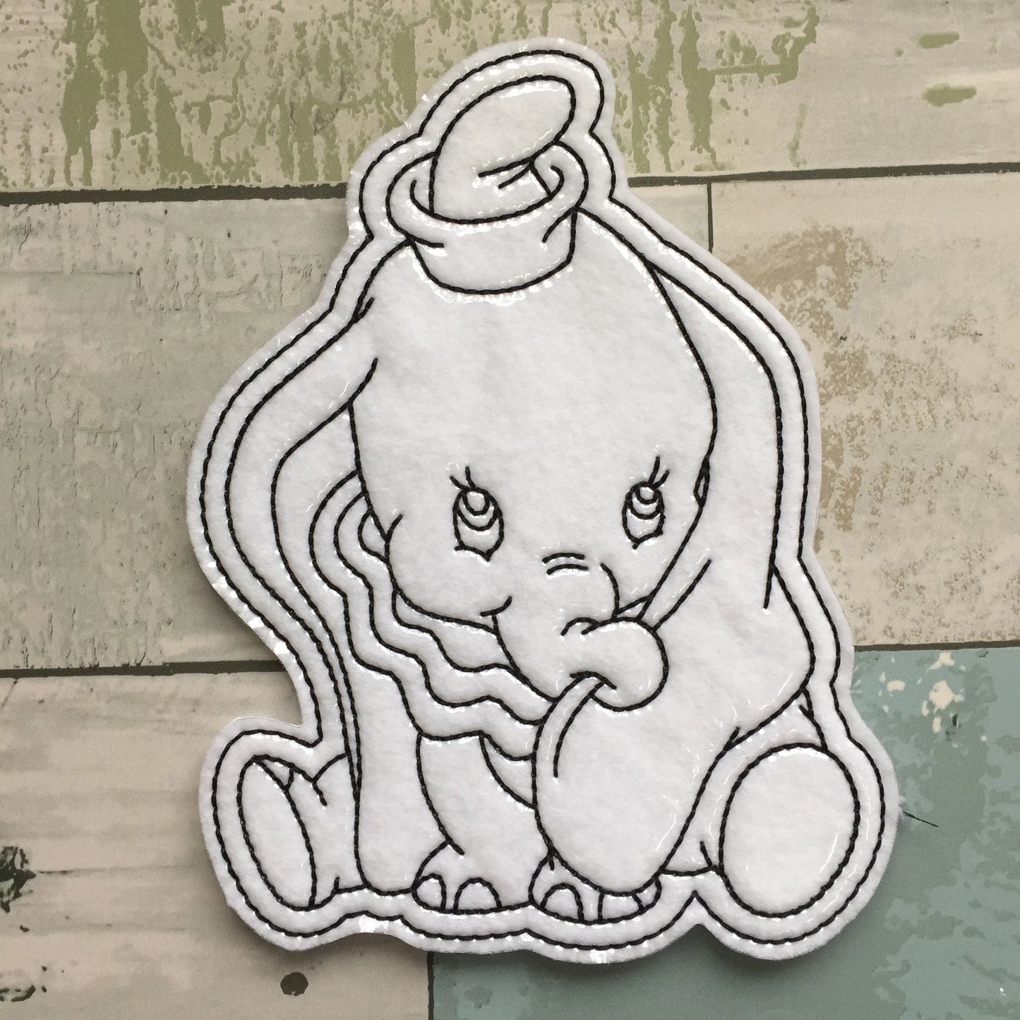 Flying Elephant Colouring Dolls
