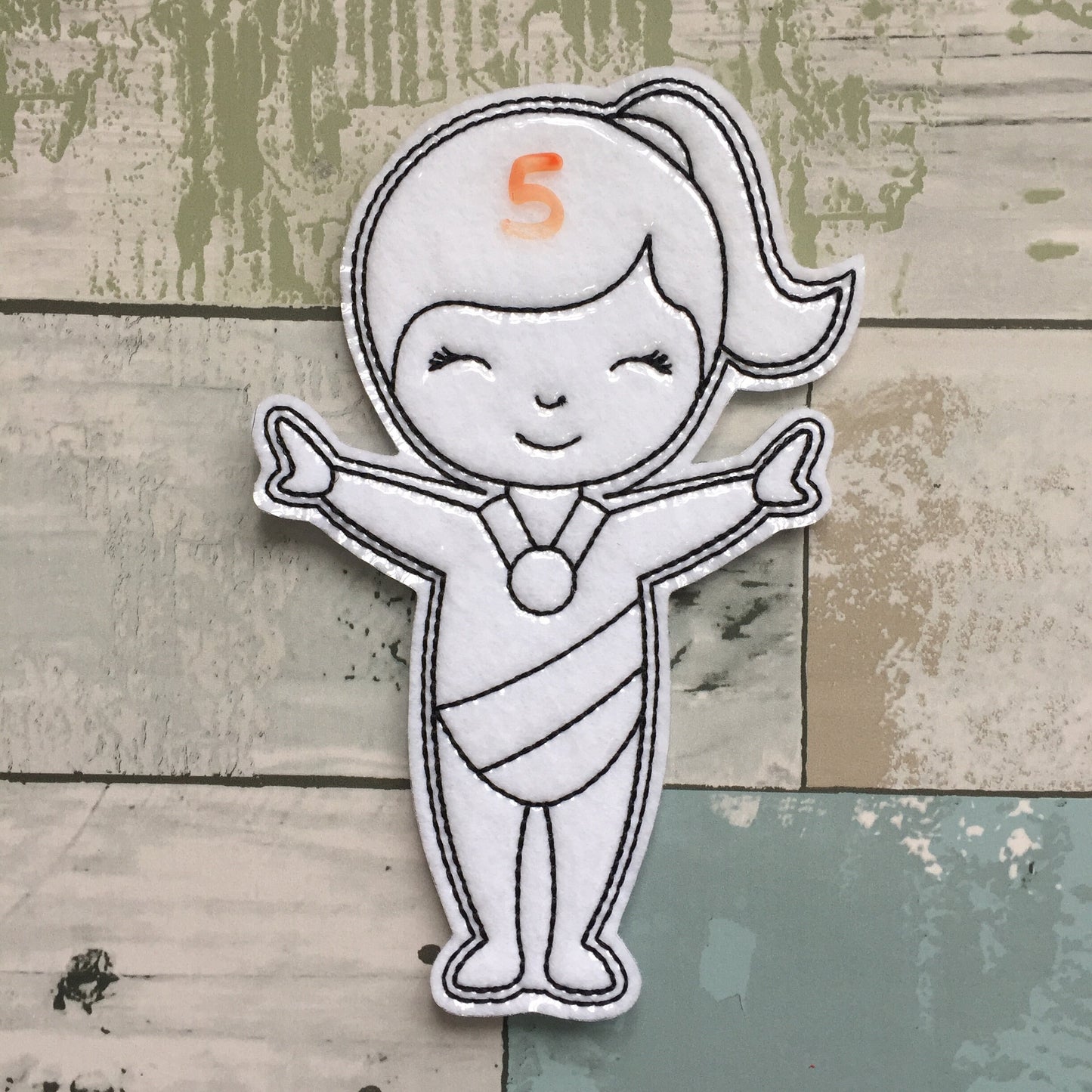 Gymnastics Colouring Dolls