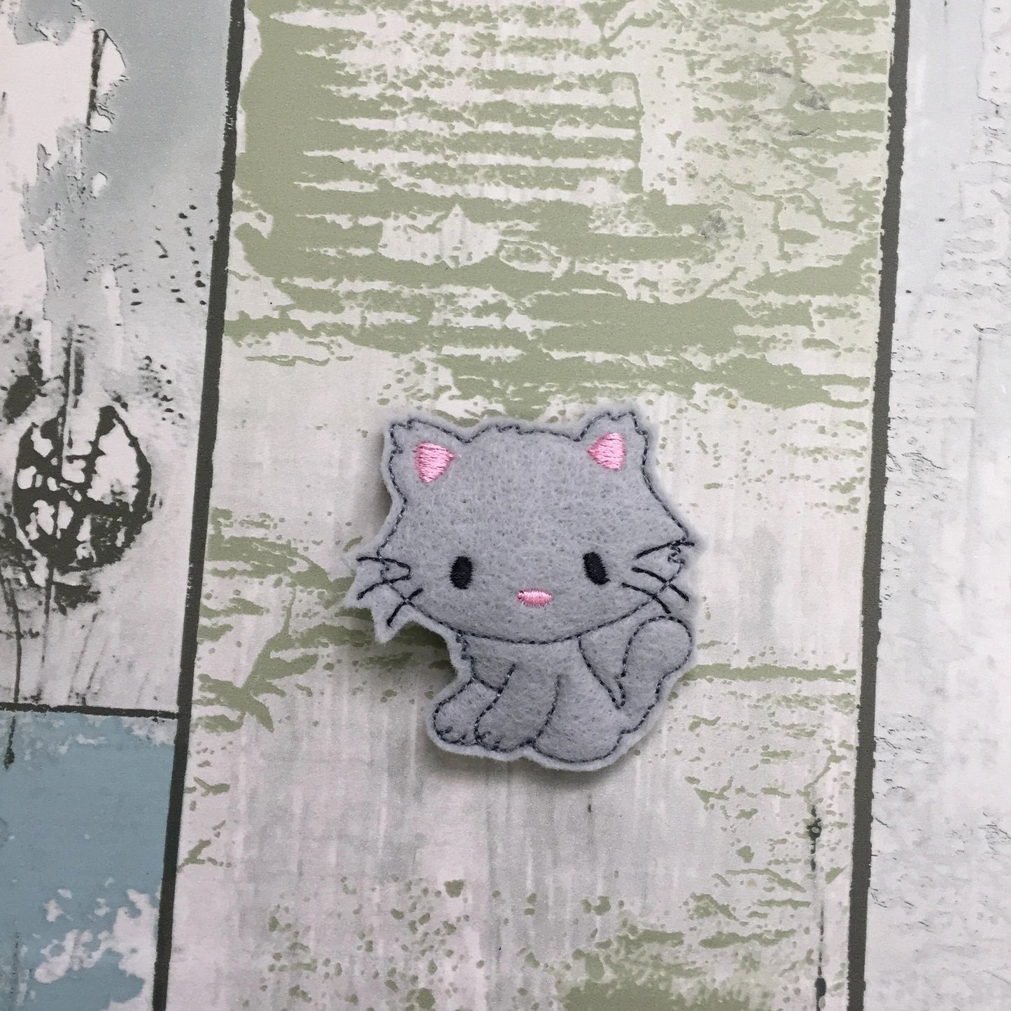 Kitty Felt Snap Hair Clip