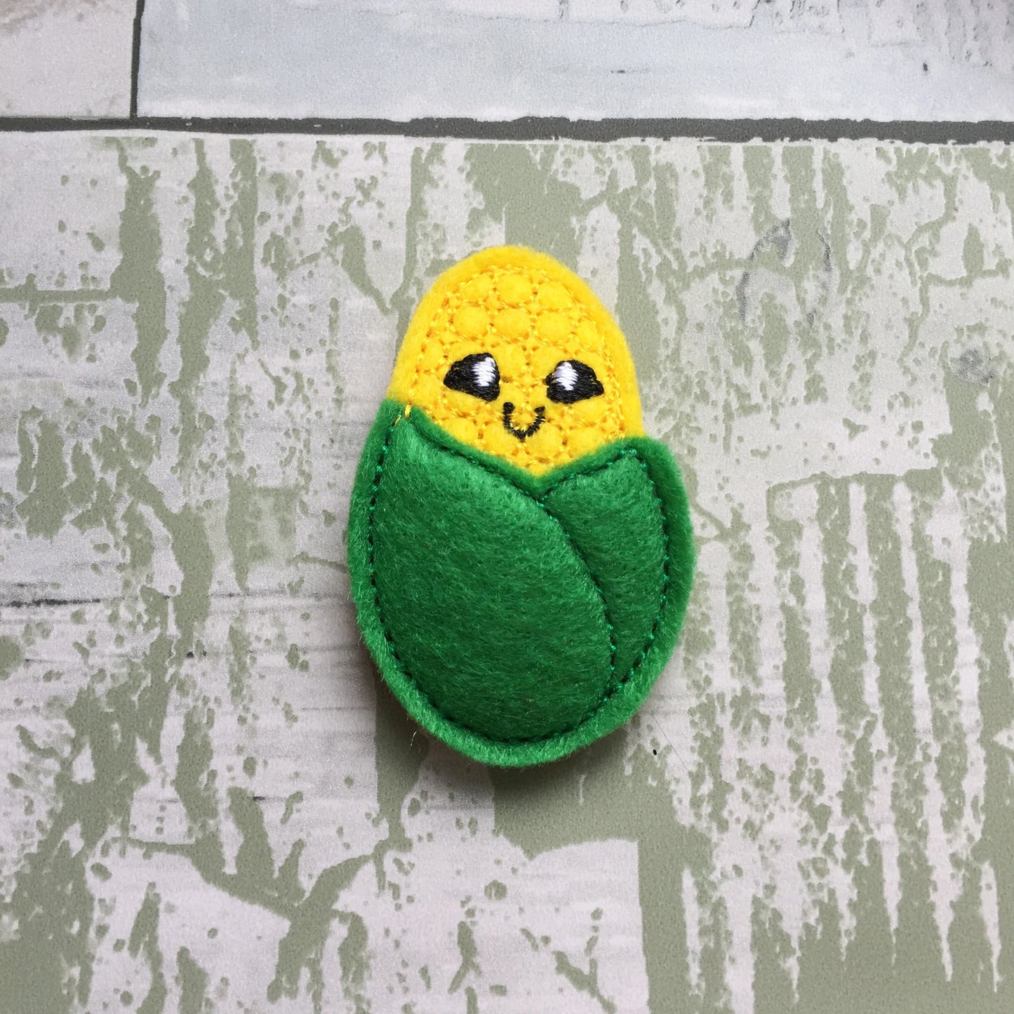 Corn Felt Snap Hair Clip