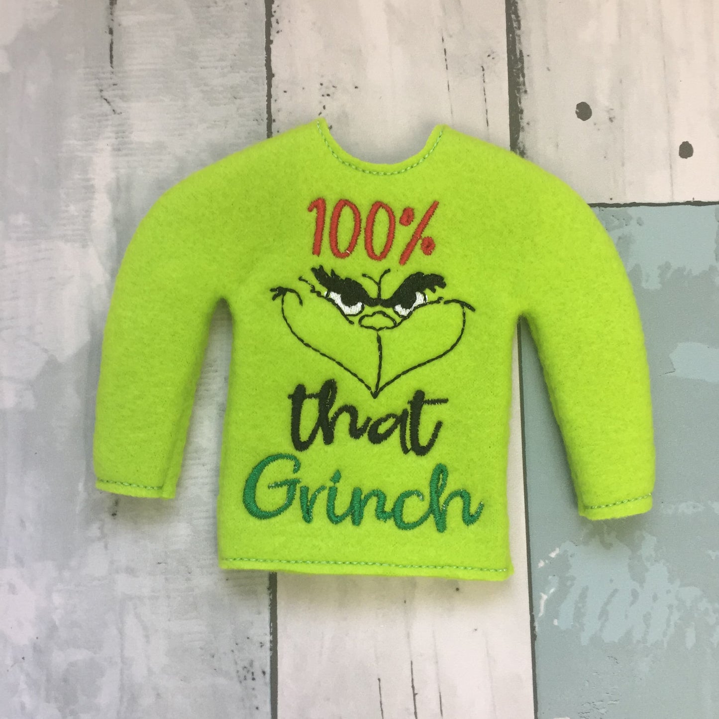 100% Mean Green Elf Sweater