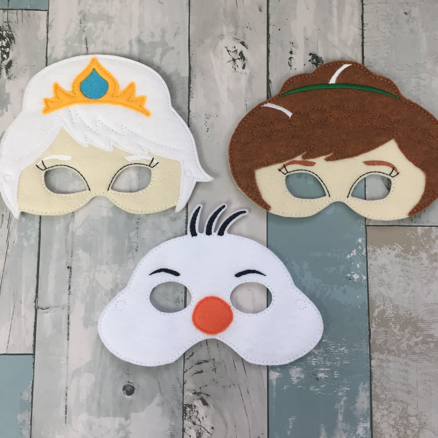 Ice Queen & Sister Felt Play Mask