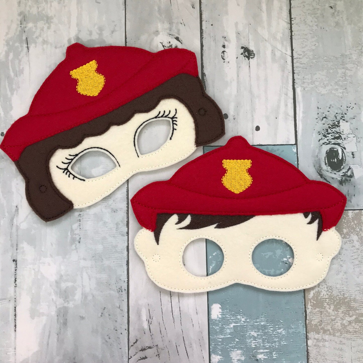 Fire Fighter Felt Play Mask