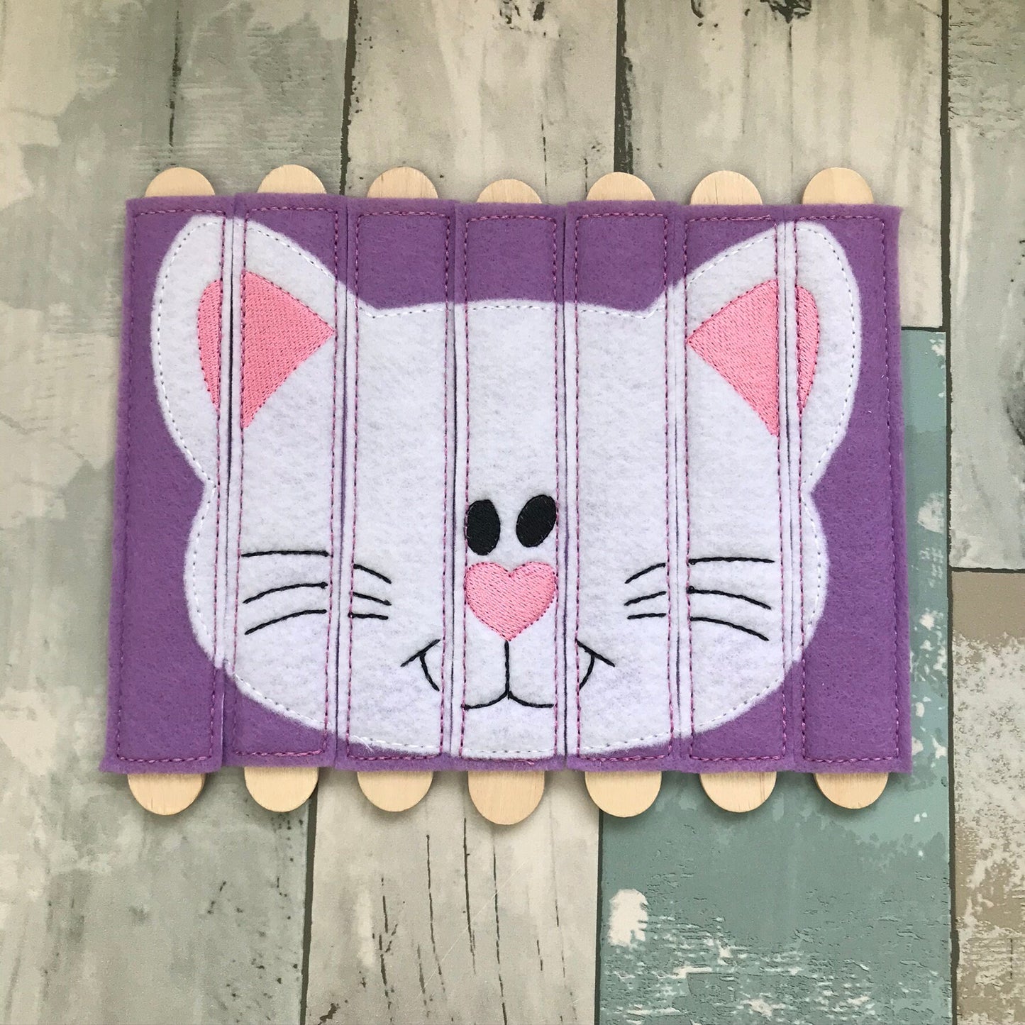 Cat Felt Stick Puzzle