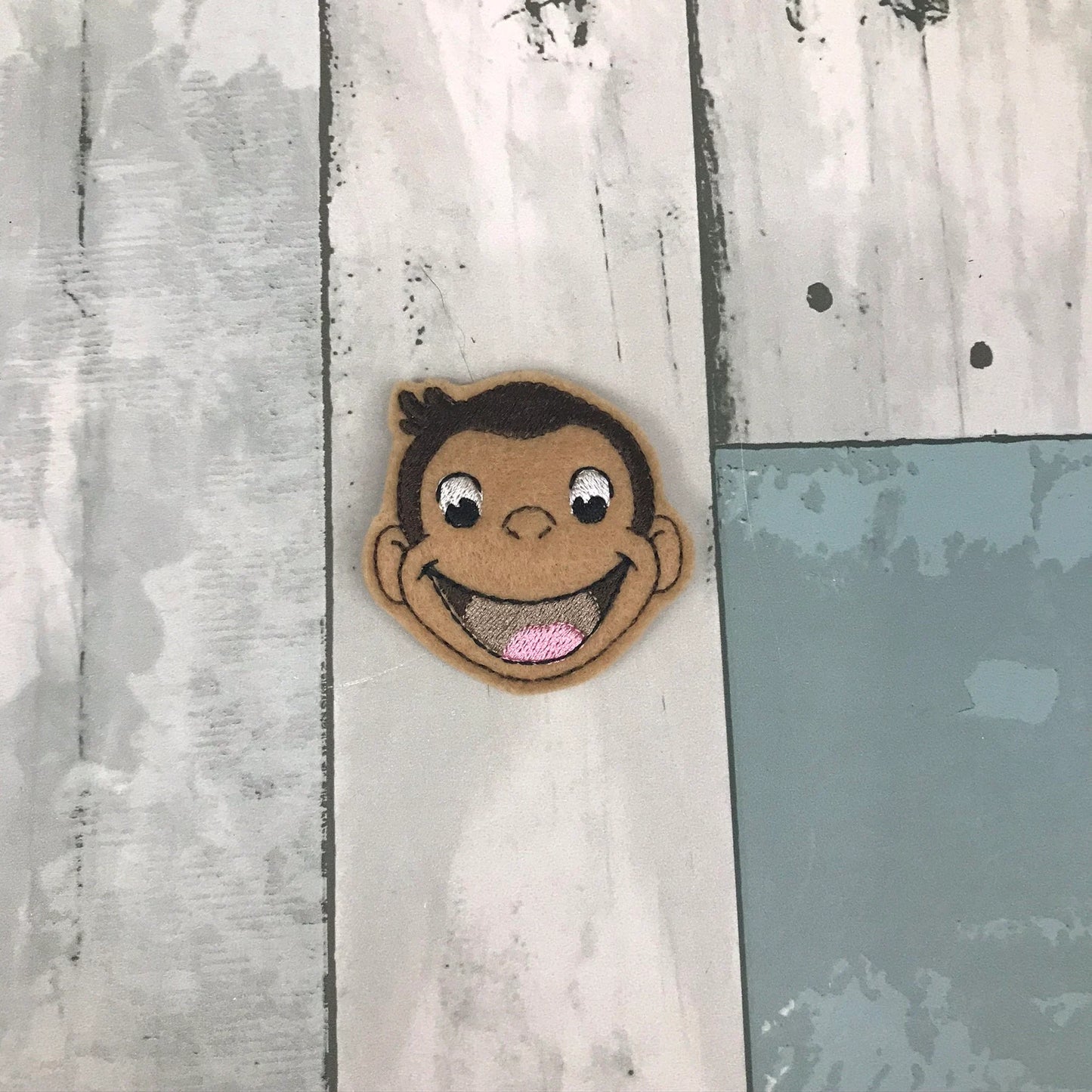 Monkey Felt Snap Hair Clip
