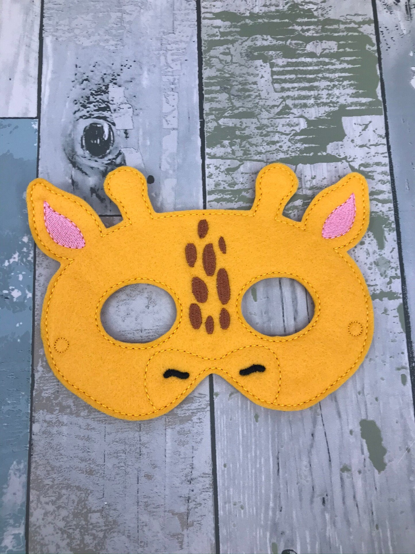 Giraffe Felt Play Mask