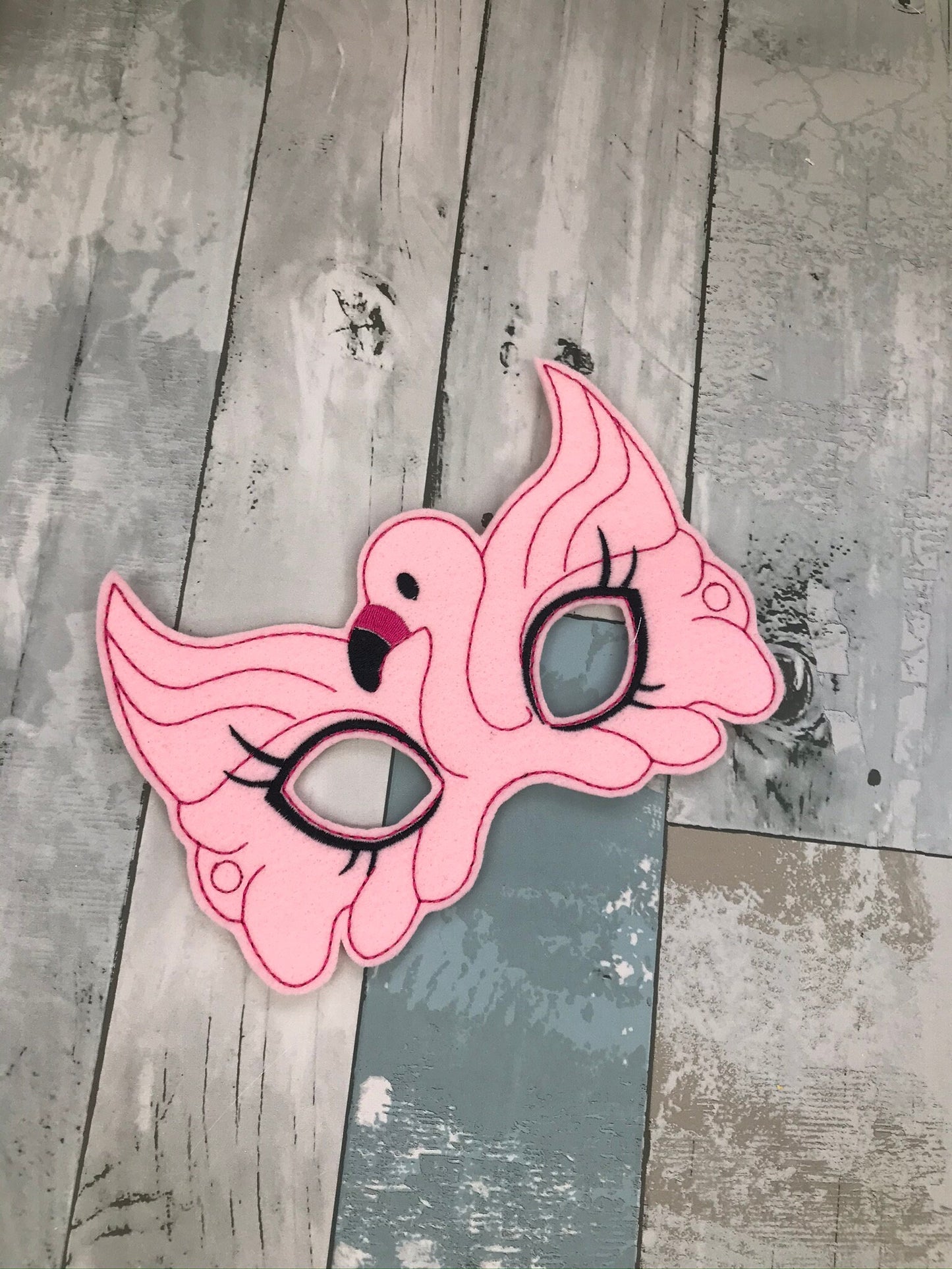 Flamingo Felt Play Mask