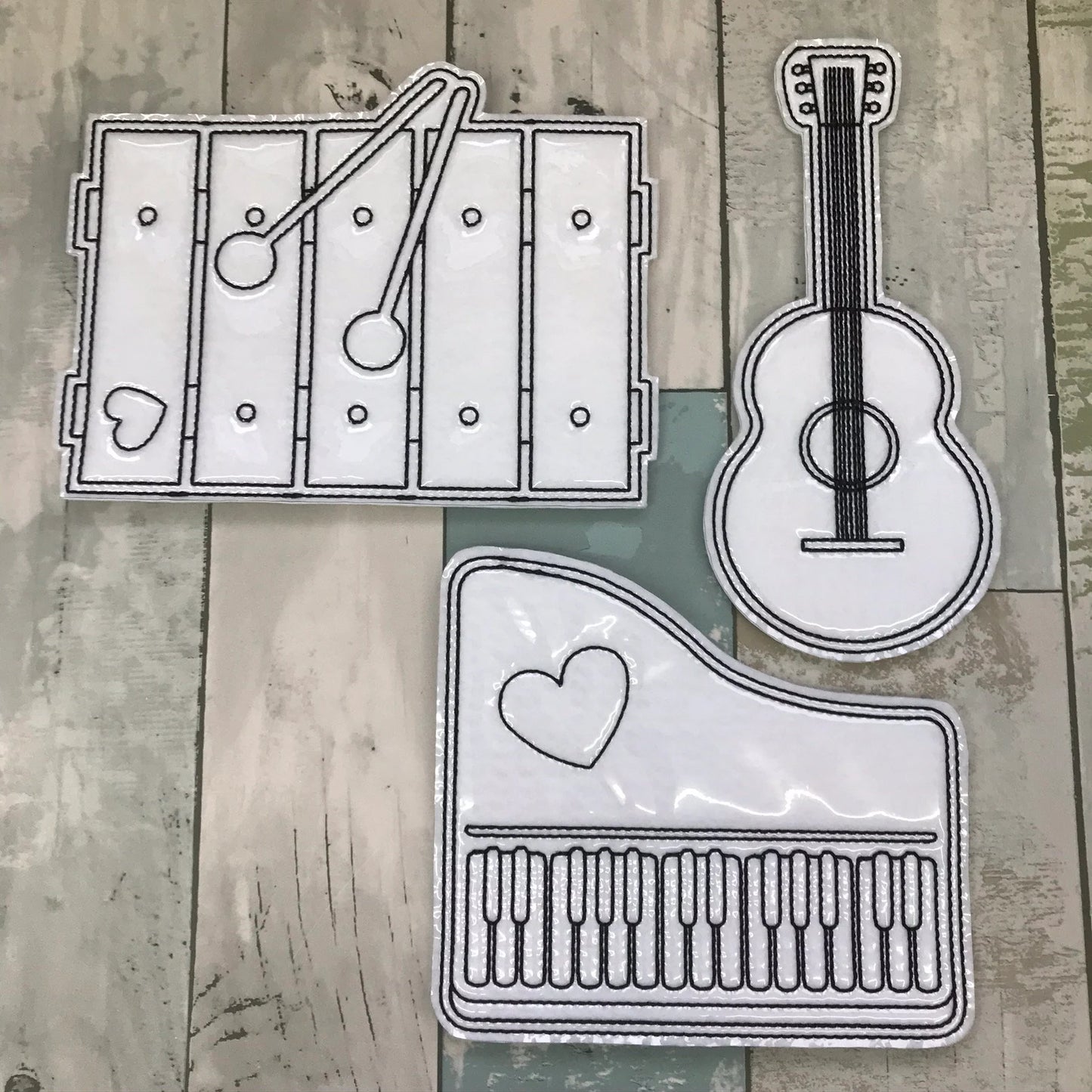 Music Set 3 Colouring Dolls