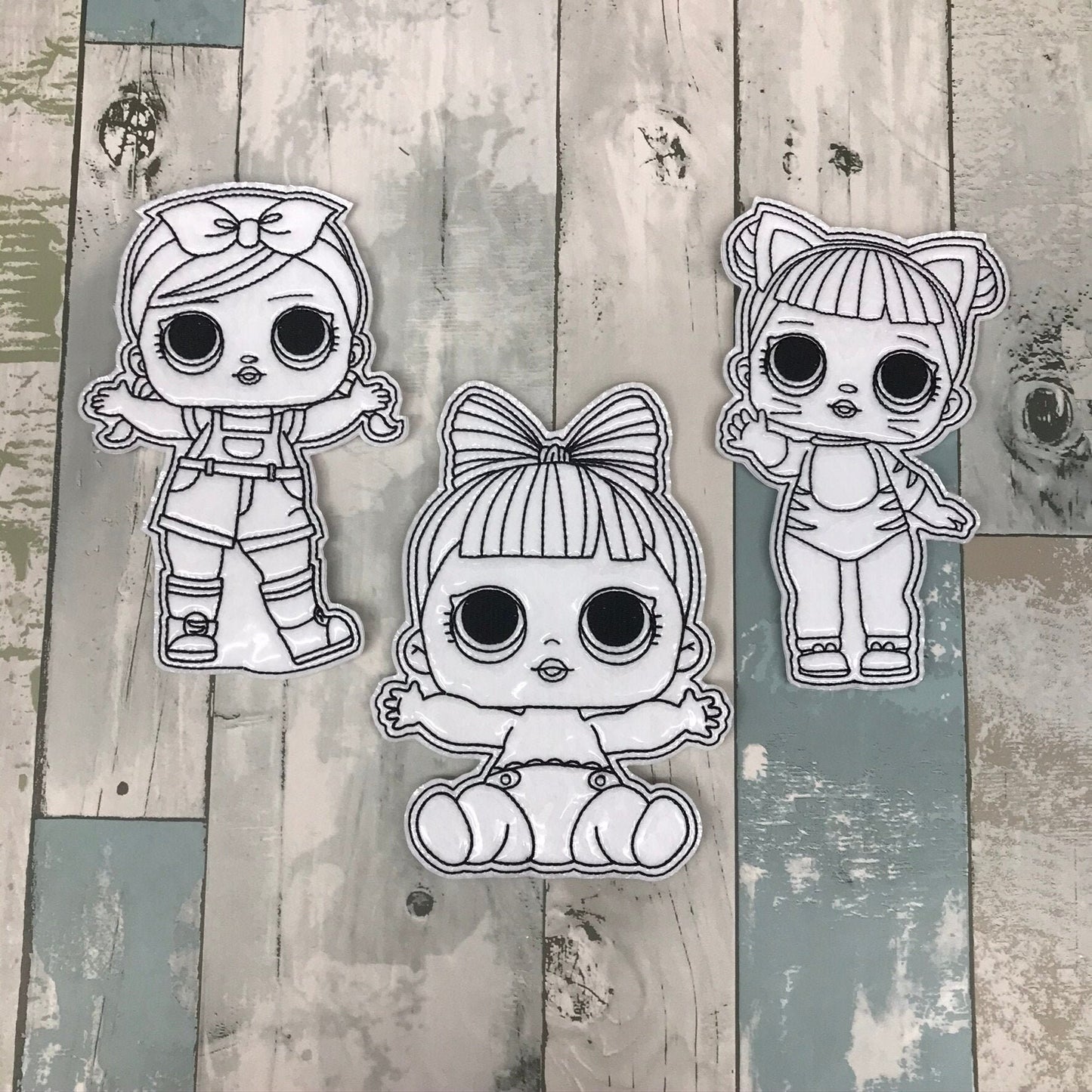 Happy Girls Set 2 Colouring Dolls