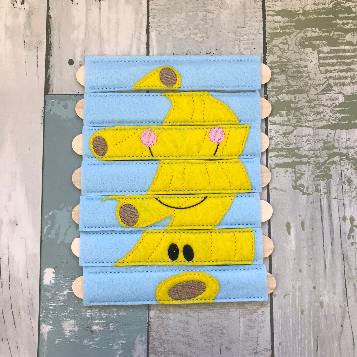 Banana Stick Felt Puzzle
