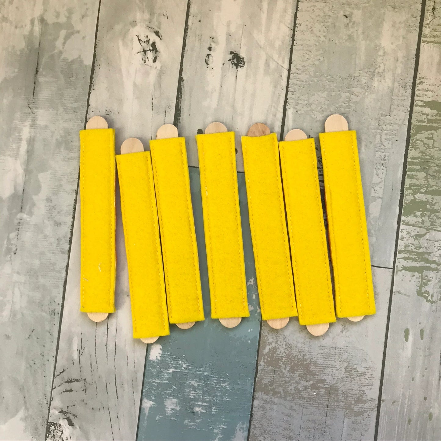 Orange Felt Stick Puzzle