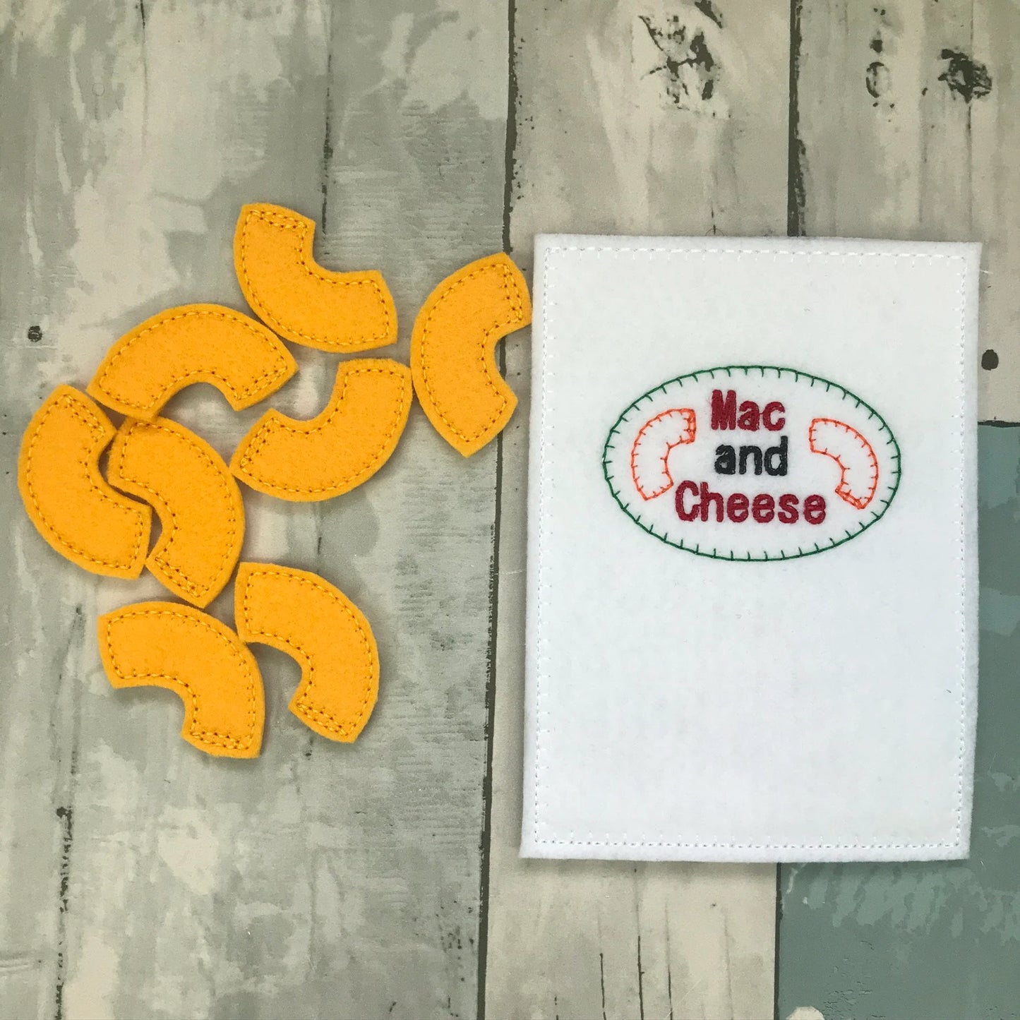 Macaroni Felt Play Food