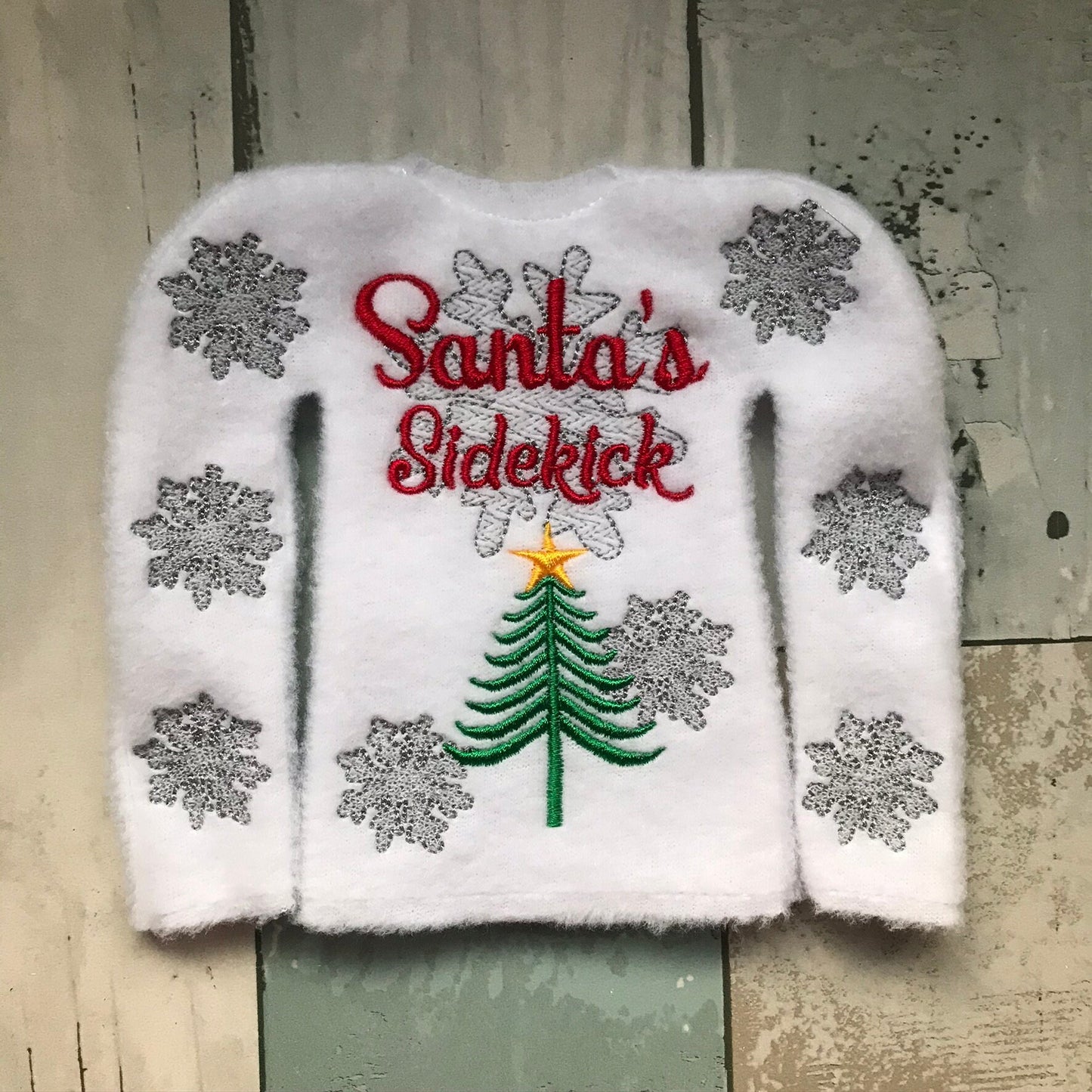 Santa's Sidekick Snowflake Edition Elf Sweater