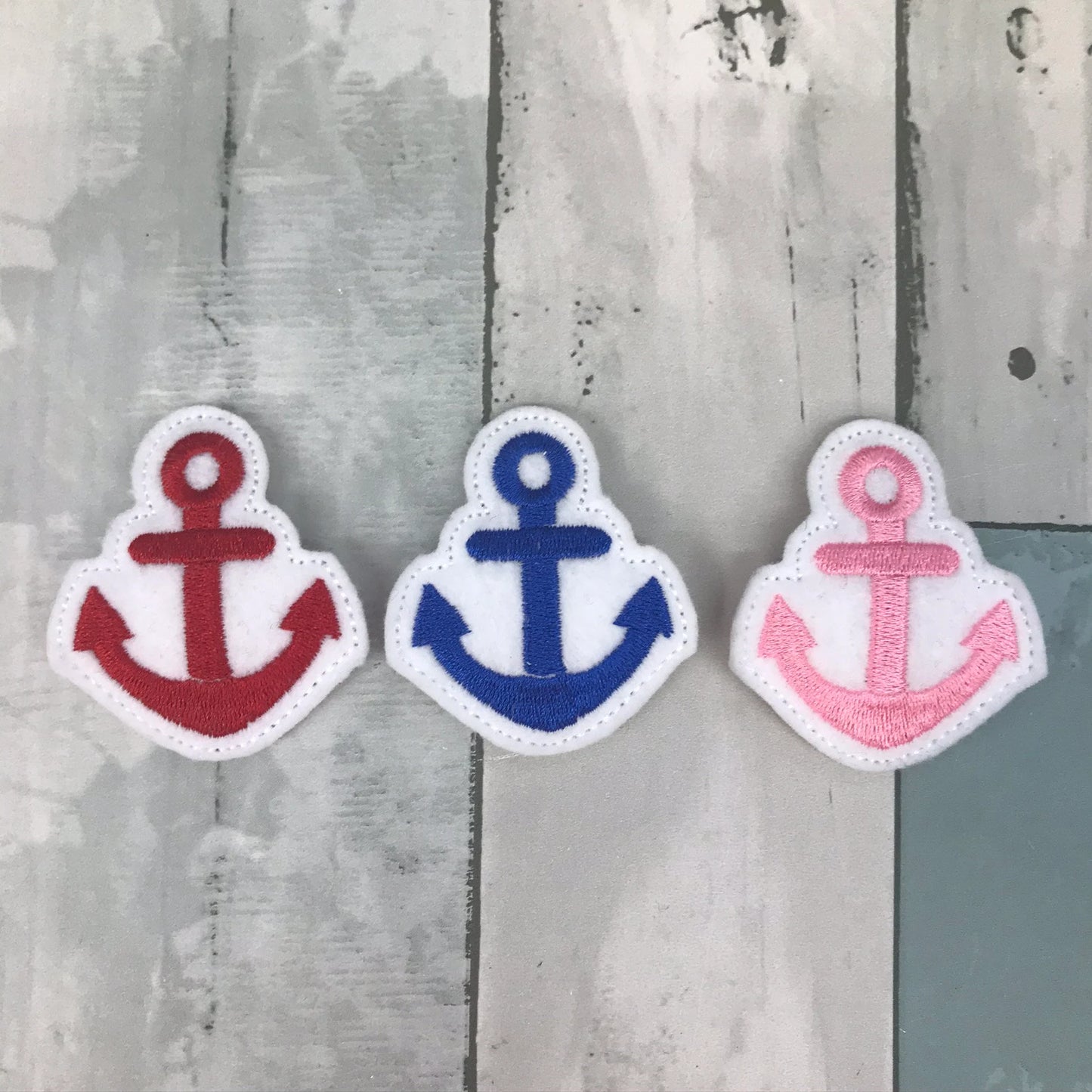 Anchor Felt Snap Hair Clip