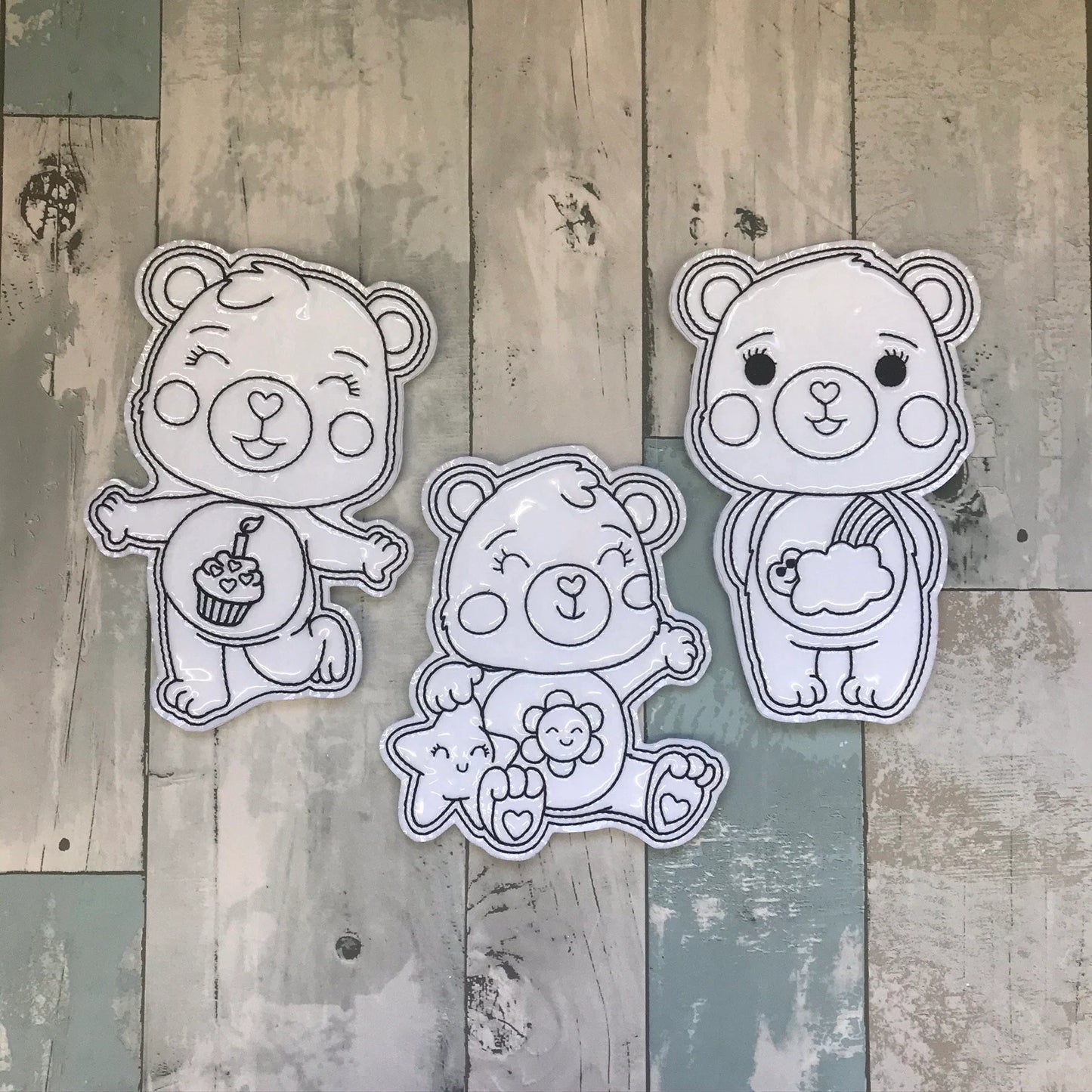 Loving Teddy's Set 2 Colouring Dolls
