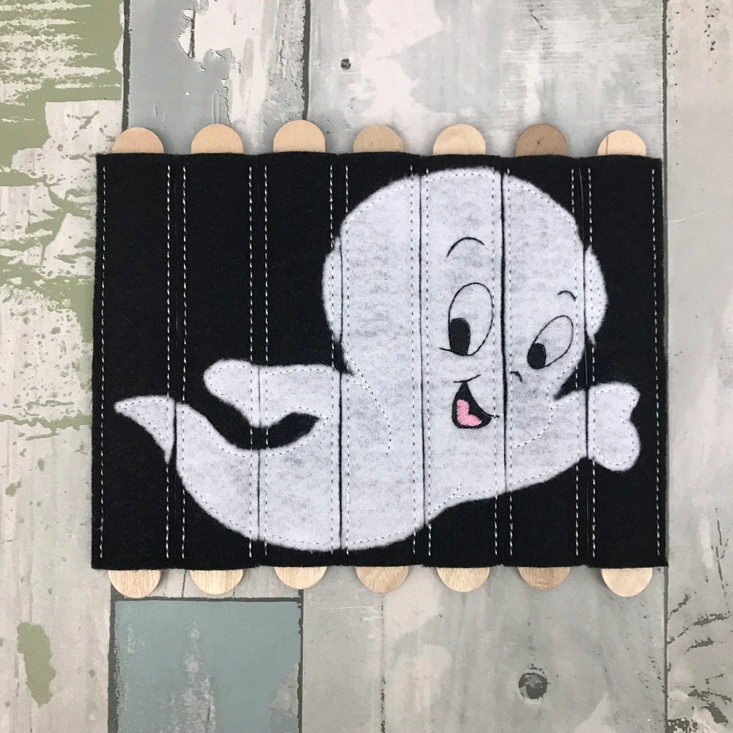 Friendly Ghost Felt Stick Puzzle