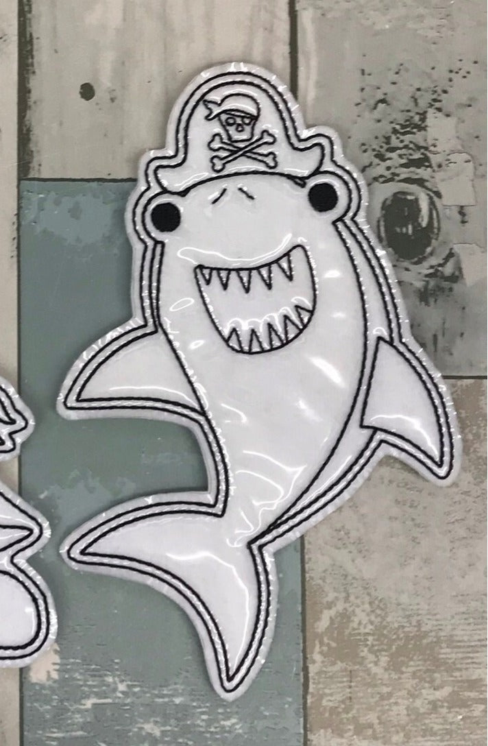 Pirate Sharks Colouring Dolls